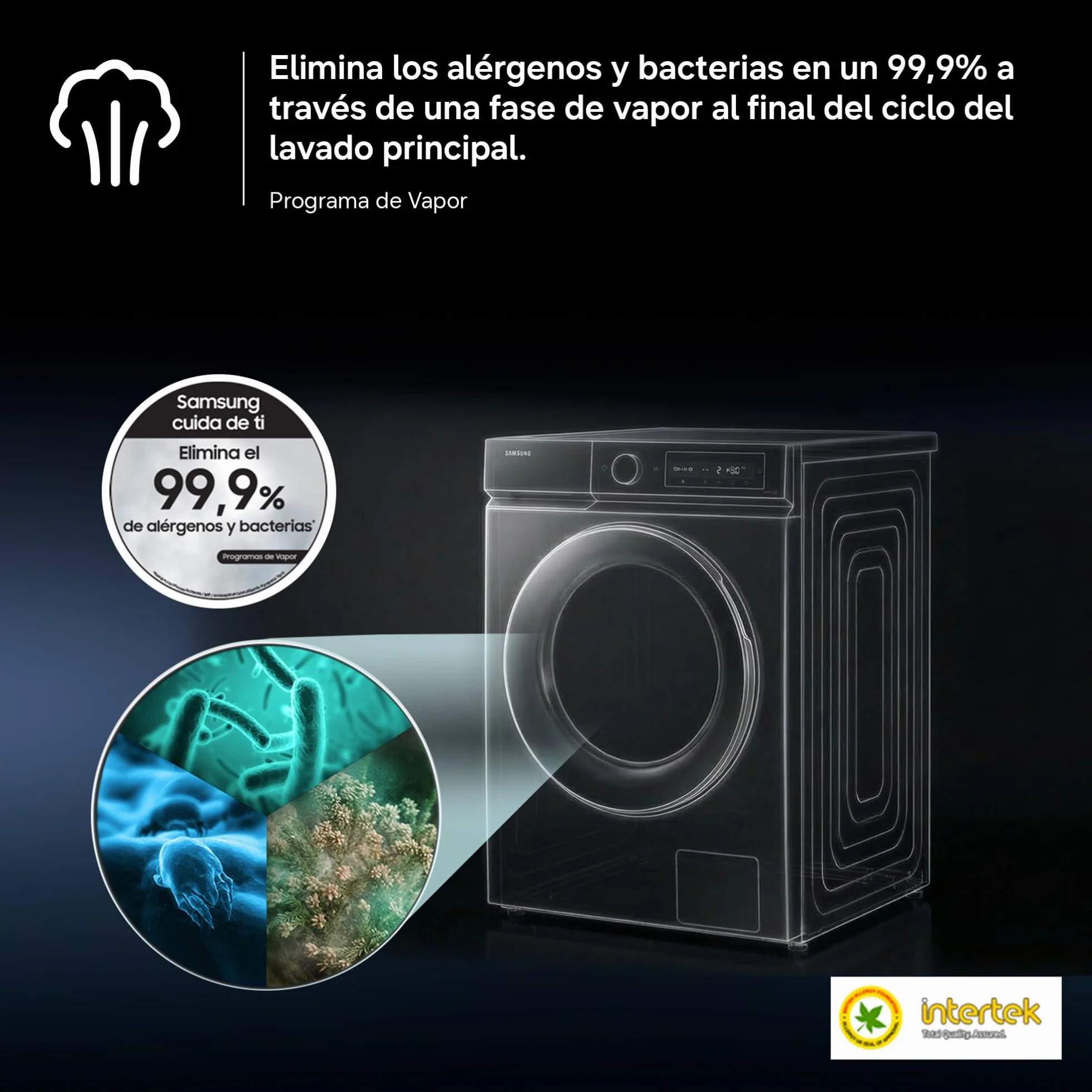 Samsung Lavasecadora AI 11kg/6kg AI EcoBubble Clase D/A Blanca WD11DG5B15BEEC
