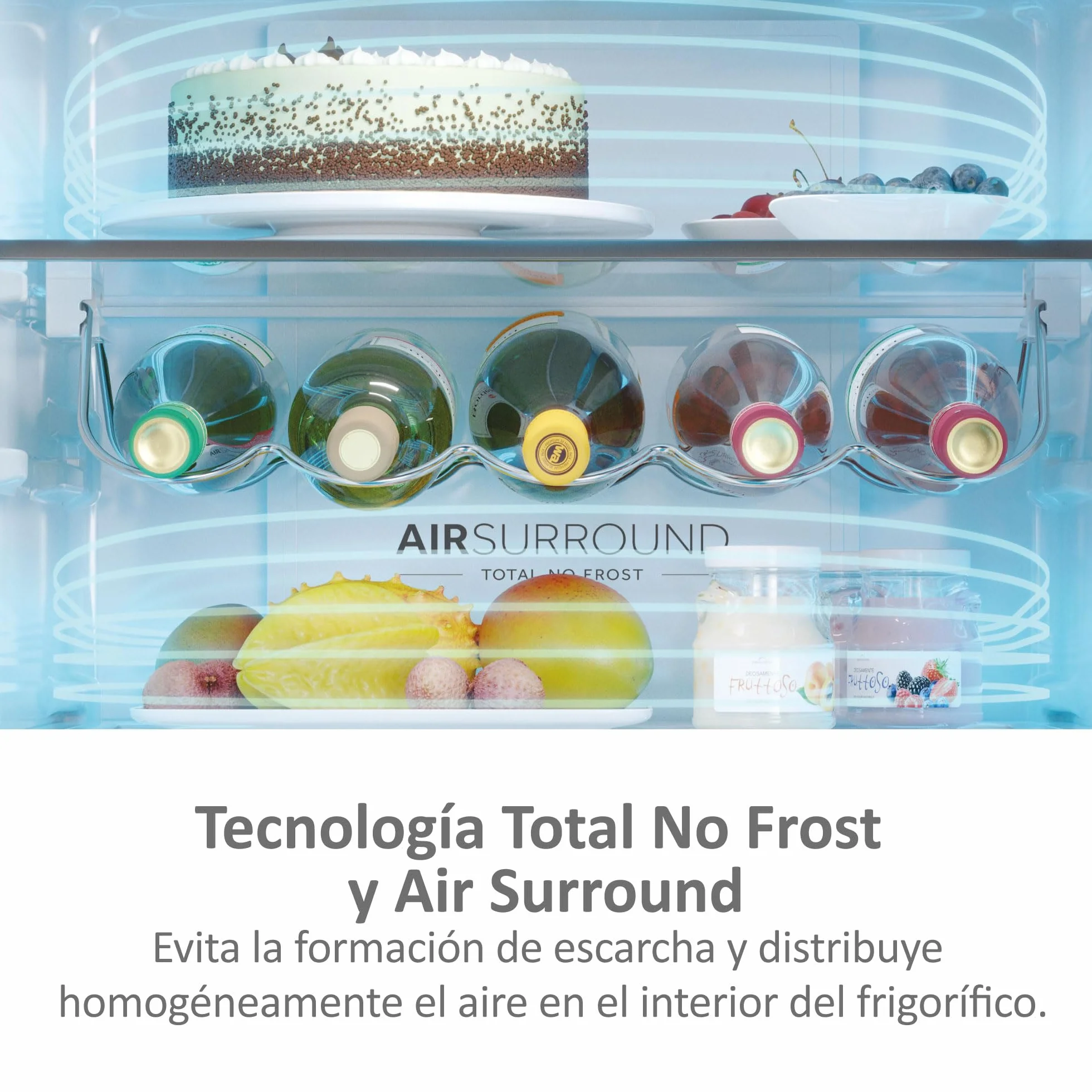 Haier FD 83 Series 7 HFR7819ENGC - Frigorífico Puerta Francesa, 504L, Cajones Direct Access, AirFlow, WIFI, Motor Inverter, Humidity Zone, Total No Frost, Ancho 83cm, Daylight, Glass Inox Look