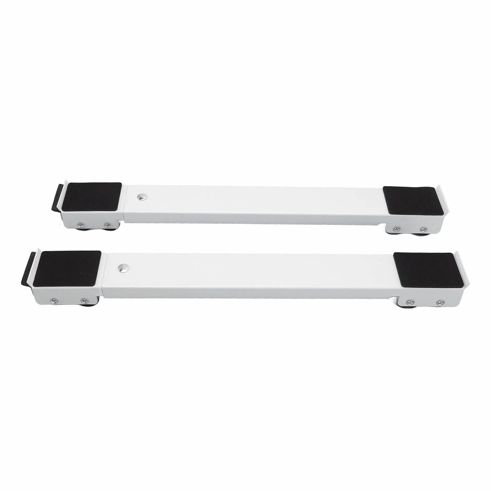 Topyond 2 Juegos De Muebles, Soporte De Rodillo Móvil, Base Elevada Extensible, Base De Lavadora Móvil con Ruedas para Refrigerador, Lavadora, Secadora, Muebles Grandes Y Pesados(Blanco)