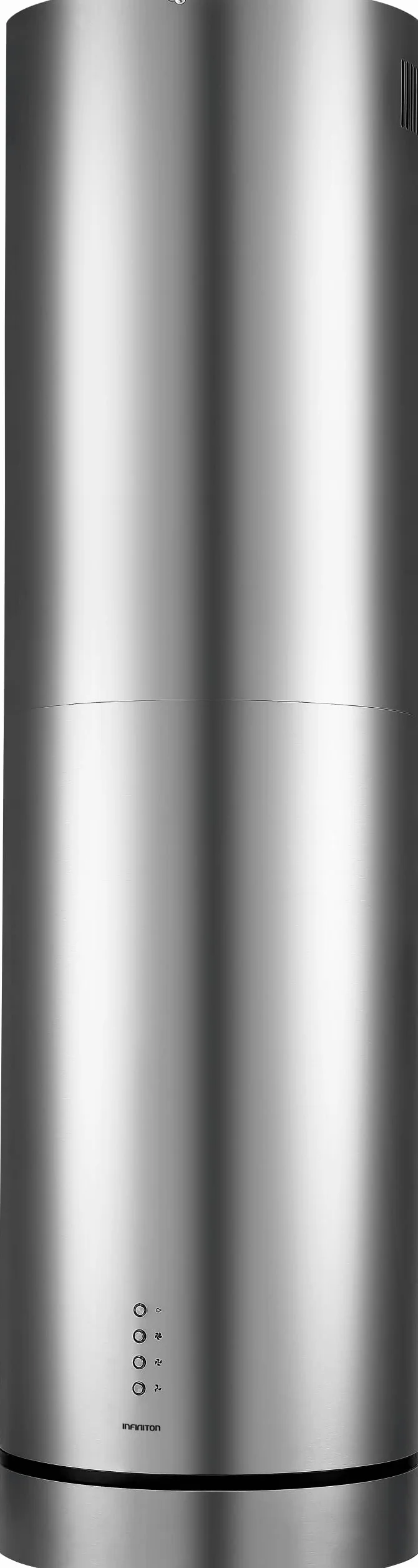 INFINITON CMPY-IST9A Campana de isla Inox 145W 720m³/h 3 velocidades Filtro aluminio 3 capas acero LED 35cm A+