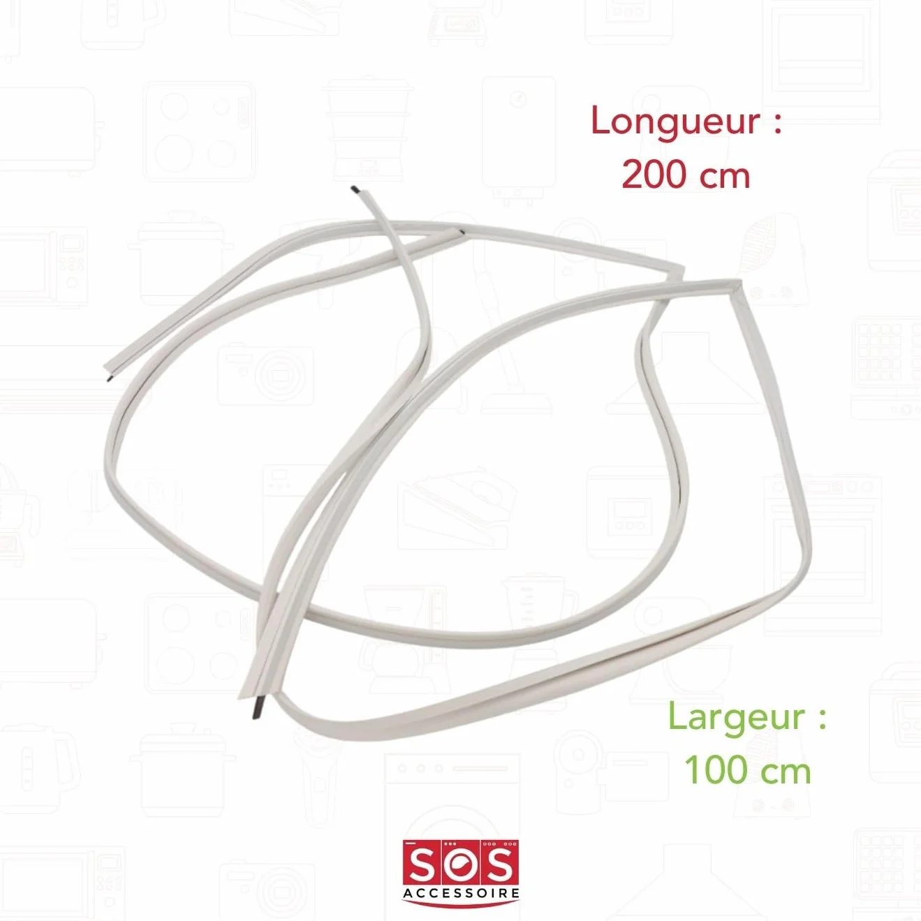 Conjunto de Junta para Puerta de frigorífico 2000 x 1000 mm