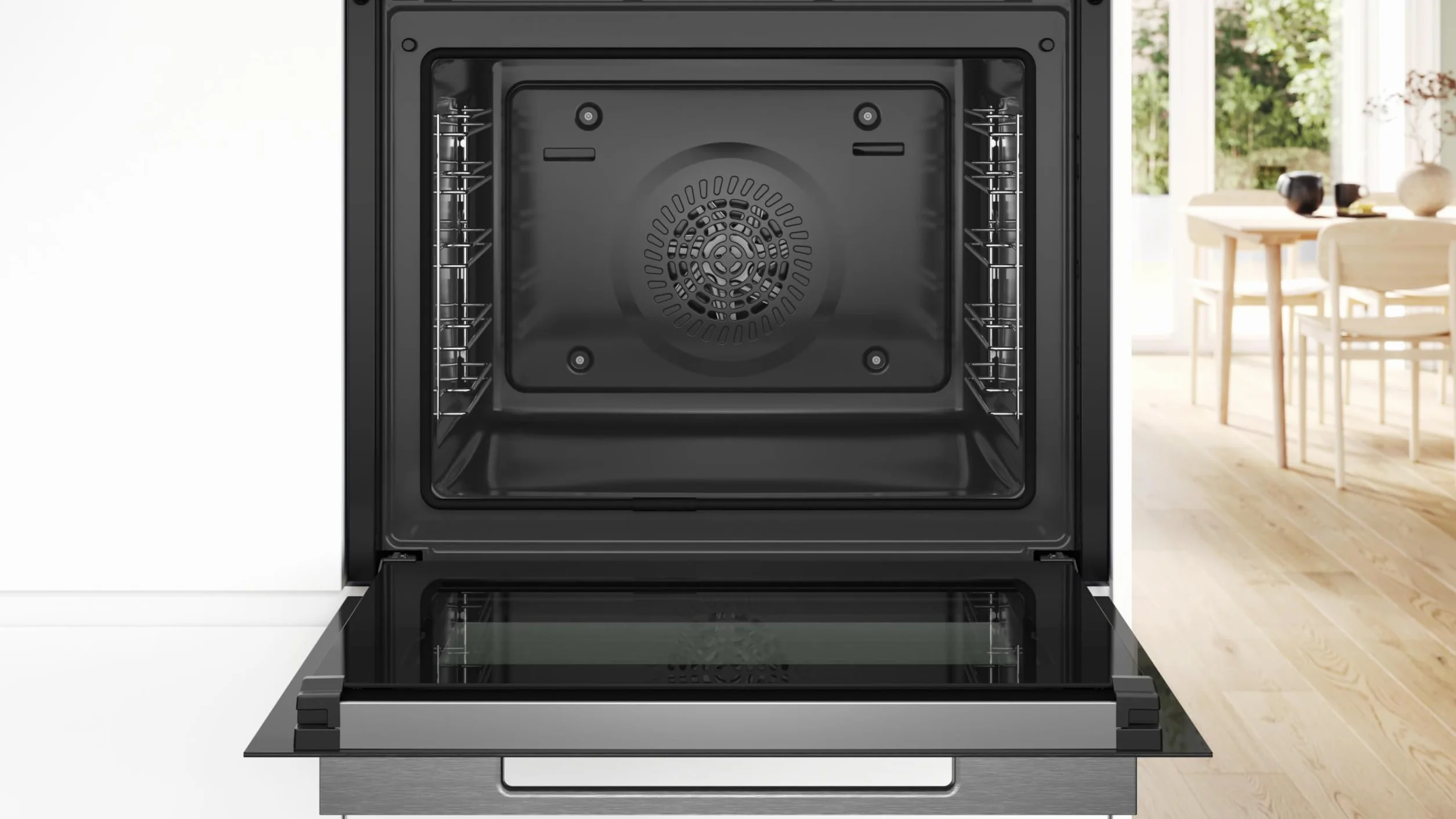 Bosch - Horno Multifunción, 60 cm, Serie 8, Electrónica TFT TouchControl, AirFry, Función Assist, Home Connect, Pirólisis, Blanco, HBG7741W1