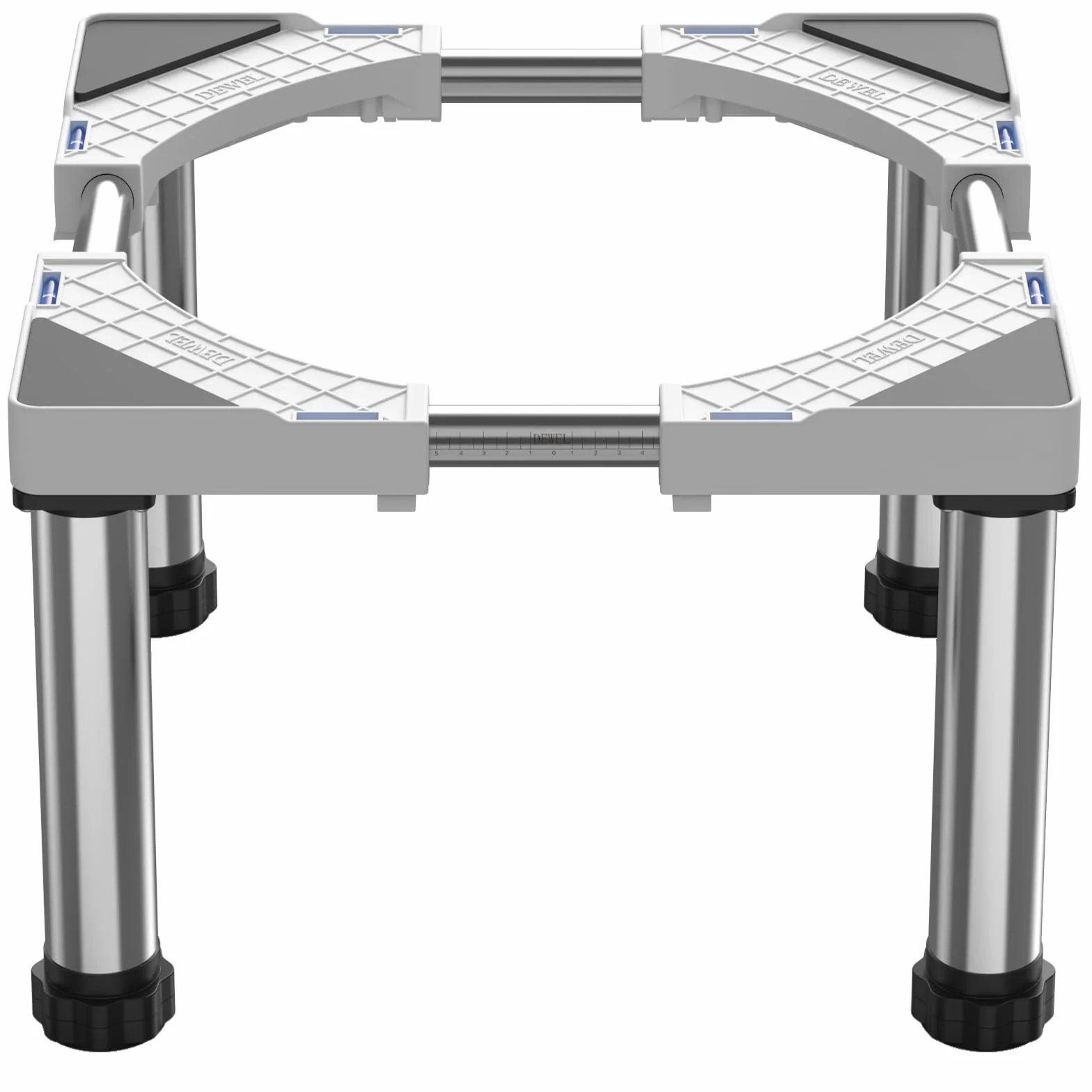 DEWEL Base para Refrigerador altura 28-31cm Ajustable Base Lavavajillas Base para Soporte Frigorifico Congelador Gabinete de Cocina y Electrodomésticos Estáticos, Largo/Ancho 45-67cm, Blanco