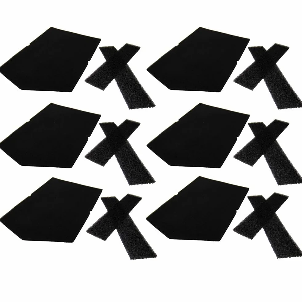 Juego de 6 filtros de espuma para Miele T8800WPHOMECAREXL T8826WP T8801WP T8827WP T8801WPHOMECAREXL T8827WP T9000WPPRIMAVERAPLUS T9747WP