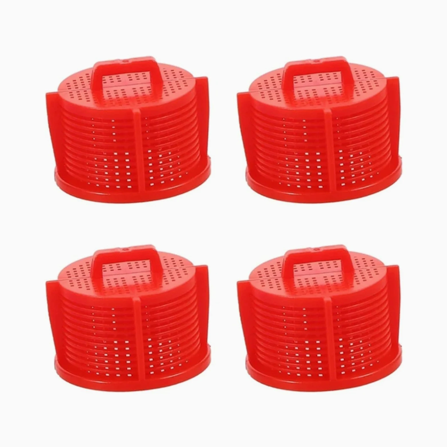 Filtros for Lavadora, tamiz de válvula de Entrada de Lavadora, tamiz de máquina for Lavadora (4 Piezas)(Red)