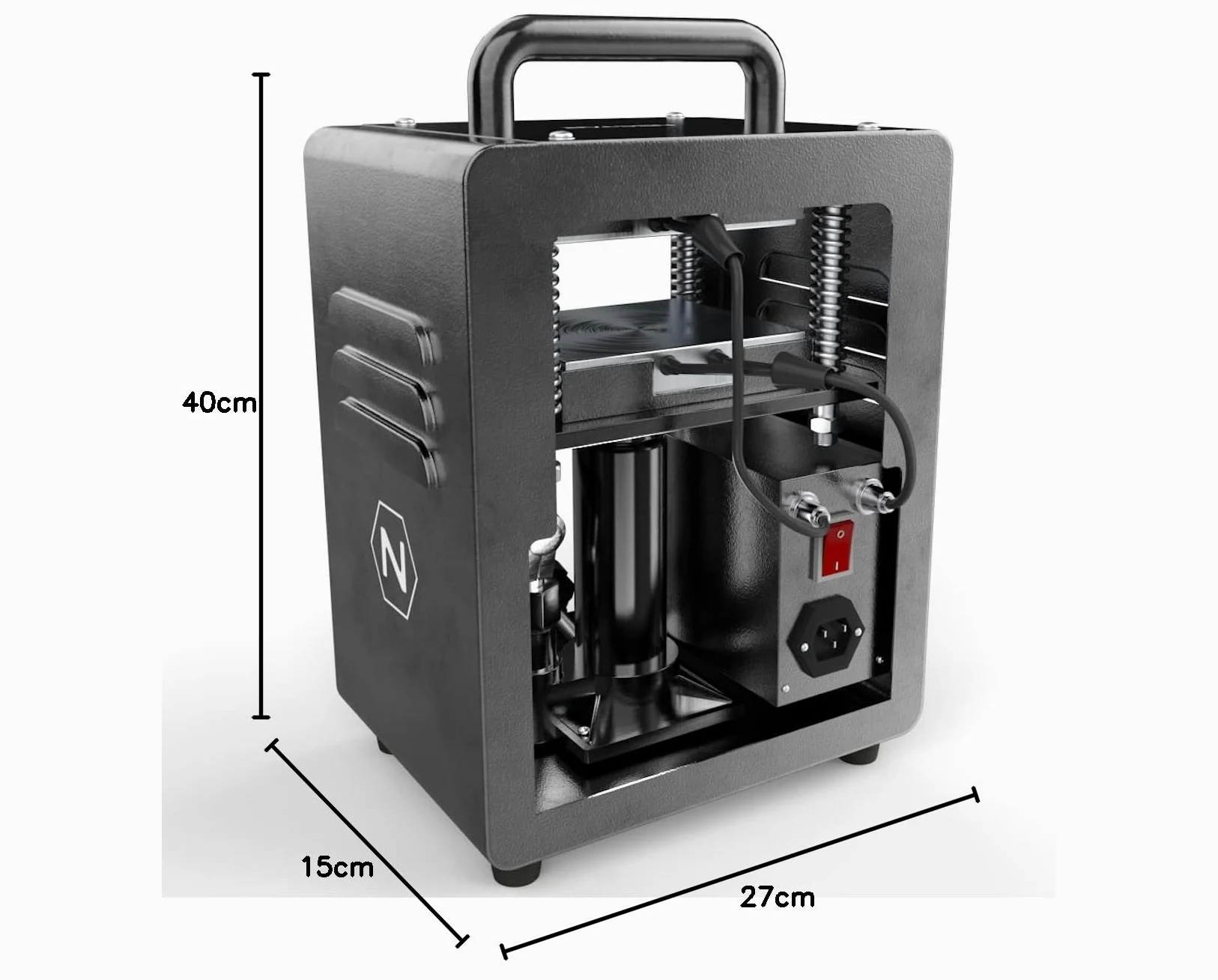 Pollen Puncher™ - Prensa hidráulica de colofonia 5T