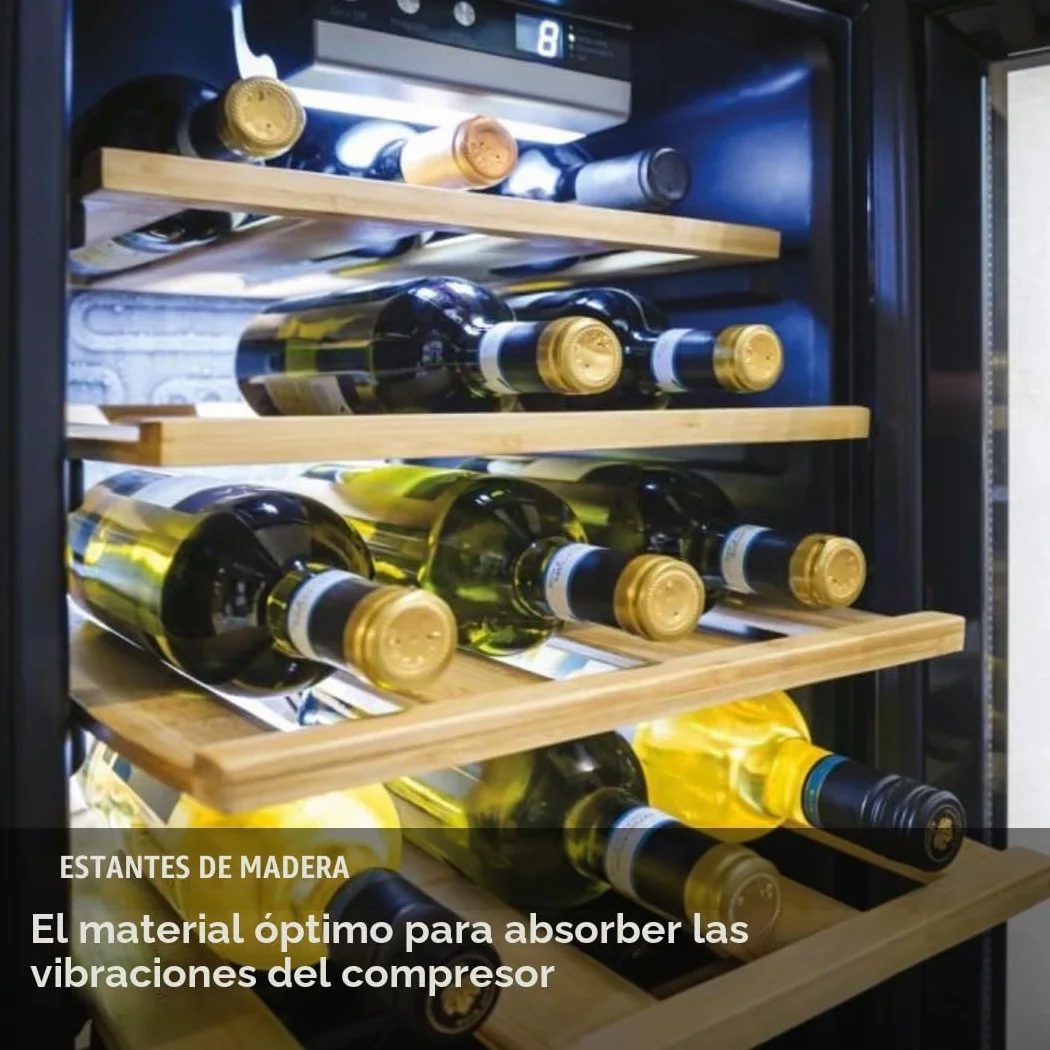Candy DiVino CWC 021 M/NF Vinoteca Vino, 21 botellas, App HOn con tecnología Vivino, estantes cromados, 39 dB, Clase G, 40 x 55 x 70 cm, negro [Clase de eficiencia energética G]