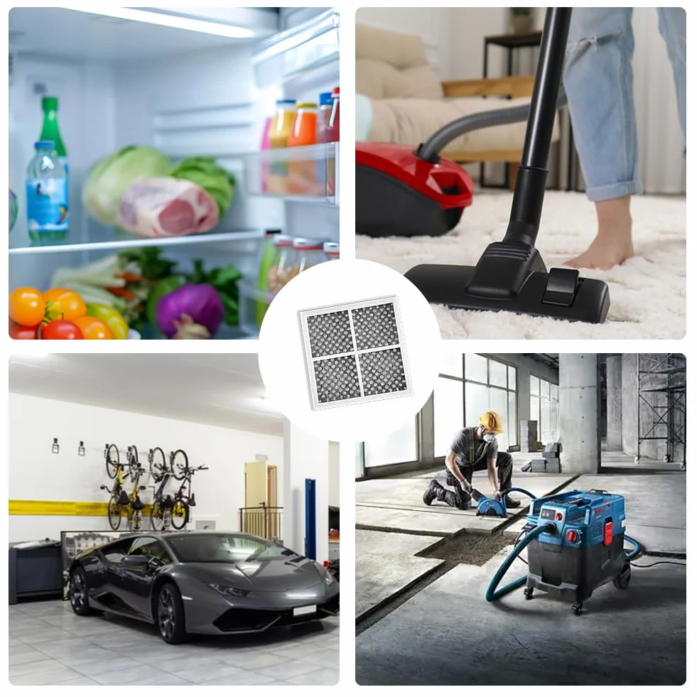 Juego de 4 filtros de aire Fresh para frigoríficos, eliminan los olores, eficaz, compatible con Réfrigérateur/Réfrigérateur/Purificateur LG LT120F, LFX31925SW, LFX31925SB
