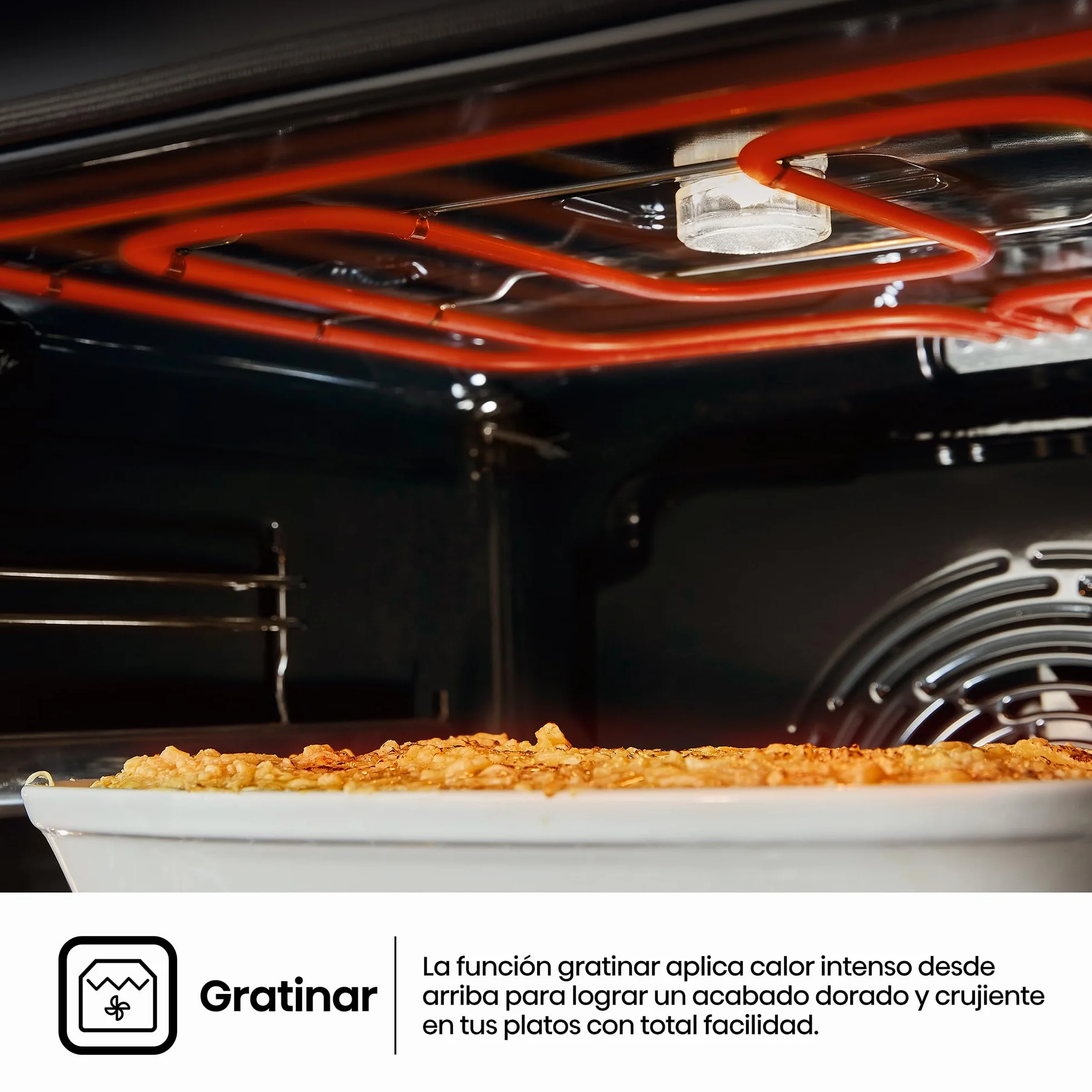 Hisense BI64216EPX - Horno Multifunción Pirolítico, Clase A++, 78L, Fondo 57cm, Guía Telescópica, Calentamiento Rápido, Apertura Y Cierre Suave de Puerta, Air Fry, Modo Pizza, Modo Congelados, Inox