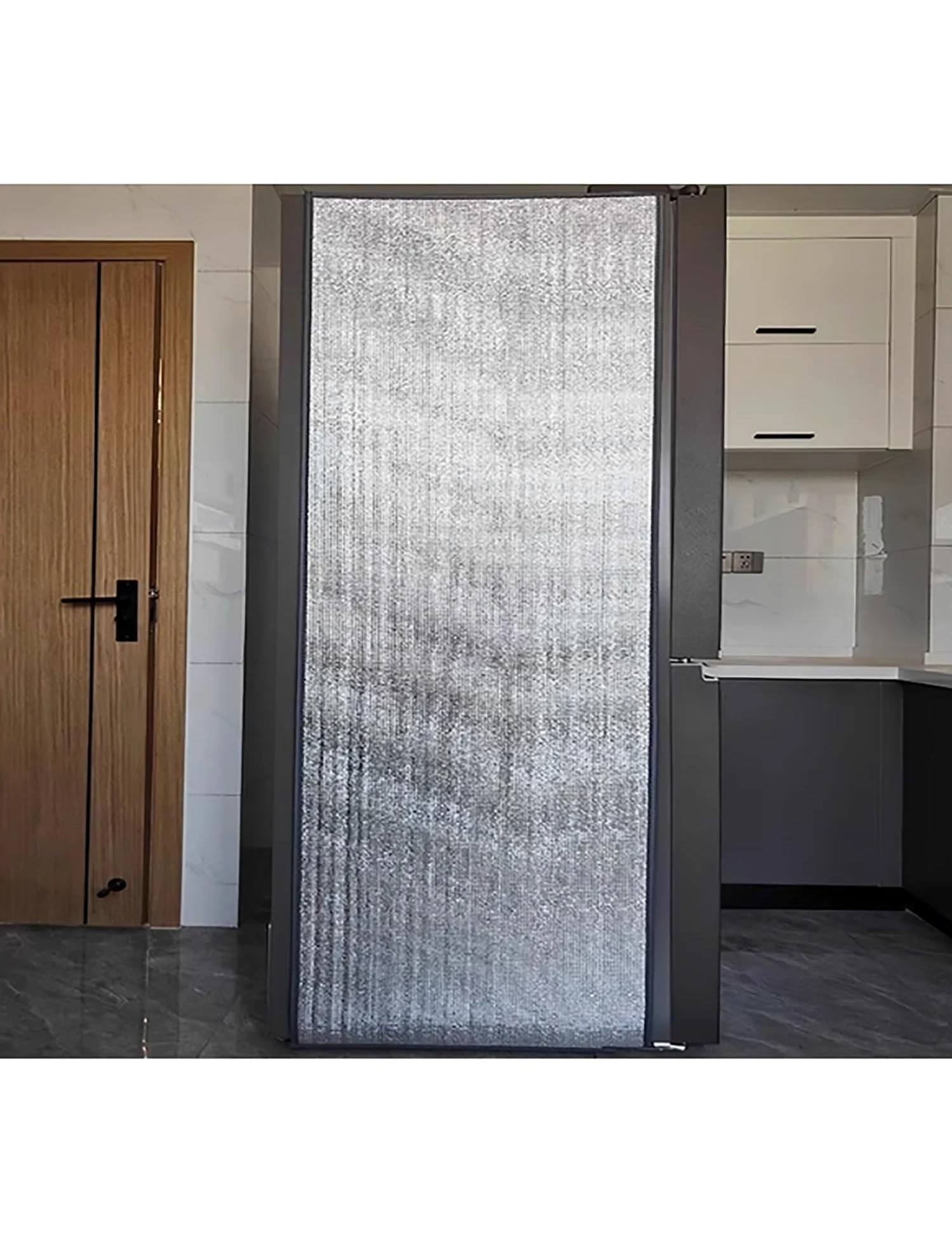 Genérico Funda Aislante térmica para frigorífico - Película Parasol Vertical para congelador, Funda Aislante Impermeable para frigoríficos de Exterior, (tamaño: 50 x 190 cm)