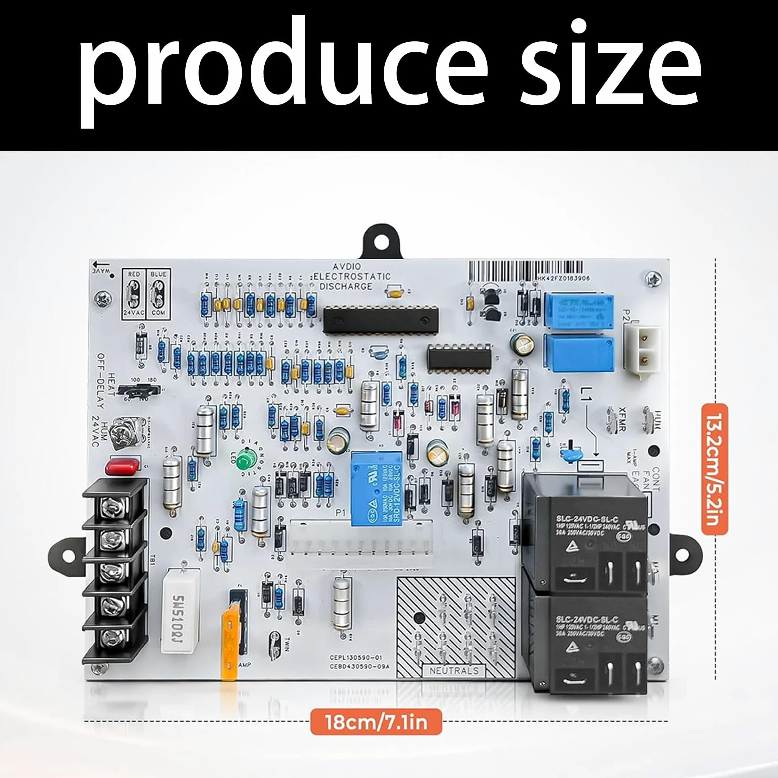 Circuito de placa de control de hornos de respuesta rápida, compatibilidad universal, fácil reemplazo para aparatos de calefacción, reemplazo de control