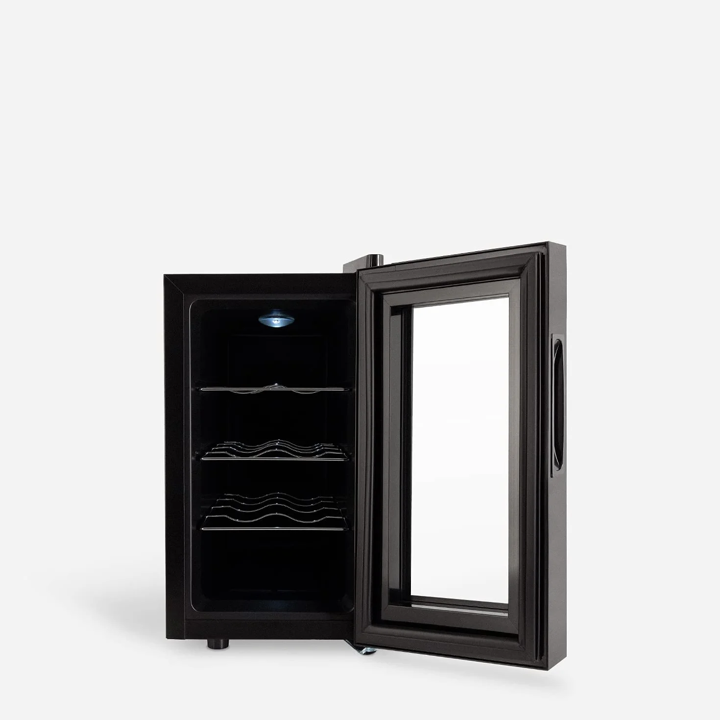 CREATE / WINECOOLER S/Vinoteca de 8 botellas Negra / 23L. 60W Luz LED. Display Digital. 3 Estantes. Doble Aislamiento. Zonas de temperatura de 11-18 grado