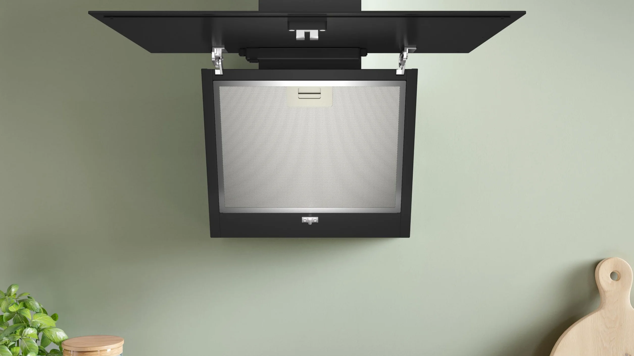 Bosch DWK65DK60 Serie 2 - Pantalla de 60 cm de ancho, recirculación o escape, motor silencioso, Touch Select Basic, saturación de filtro, interior fácil de limpiar, filtro de grasa metálica