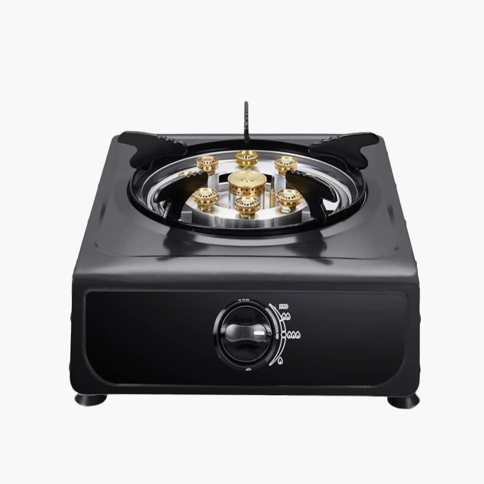 THEGA Estufa De Gas, Portátil De Propano, con Encendido Automático, De Acero Inoxidable, para Catering, con Reguladores Interiores De 4.0 KW, Ideal para Cocinar Al Aire Libre(NG)