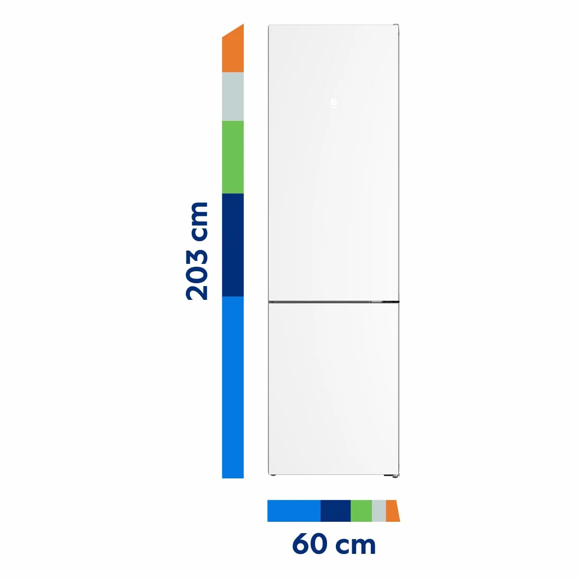 Balay - Frigorífico combinado, Serie Cristal, NoFrost, Cajón ExtraFresh y ExtraCold, Blanco, 3KFD855BI