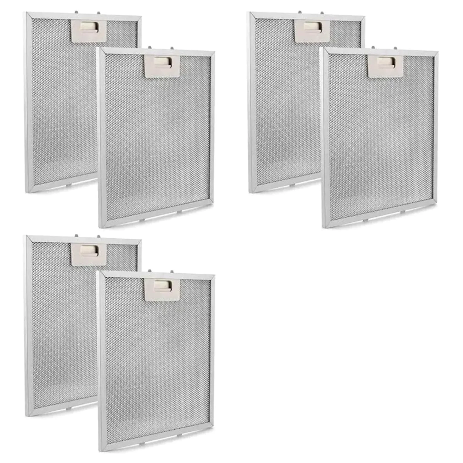 Reemplazo De Filtro De Grasa W10169961A, Malla De Aluminio De 5 Capas, Compatible Con Whirlpool, Accesorios De Campana De Ventilación De La Serie(6pcs)