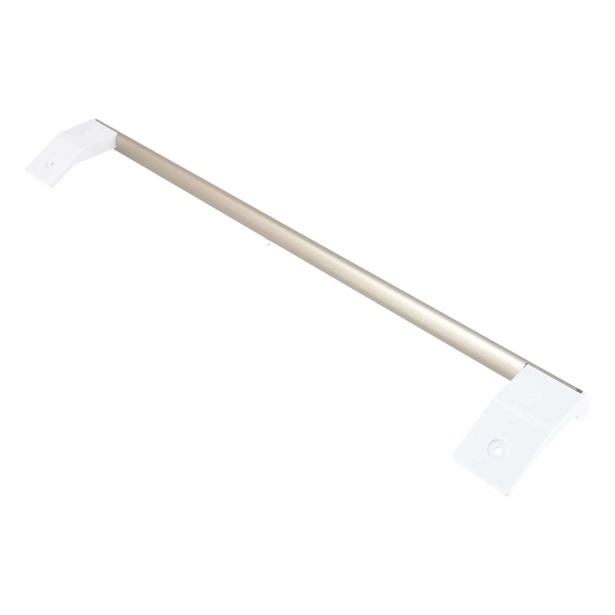 sparefixd Para manija de puerta Indesit SI81QWDUK plateada para nevera con despensa alta