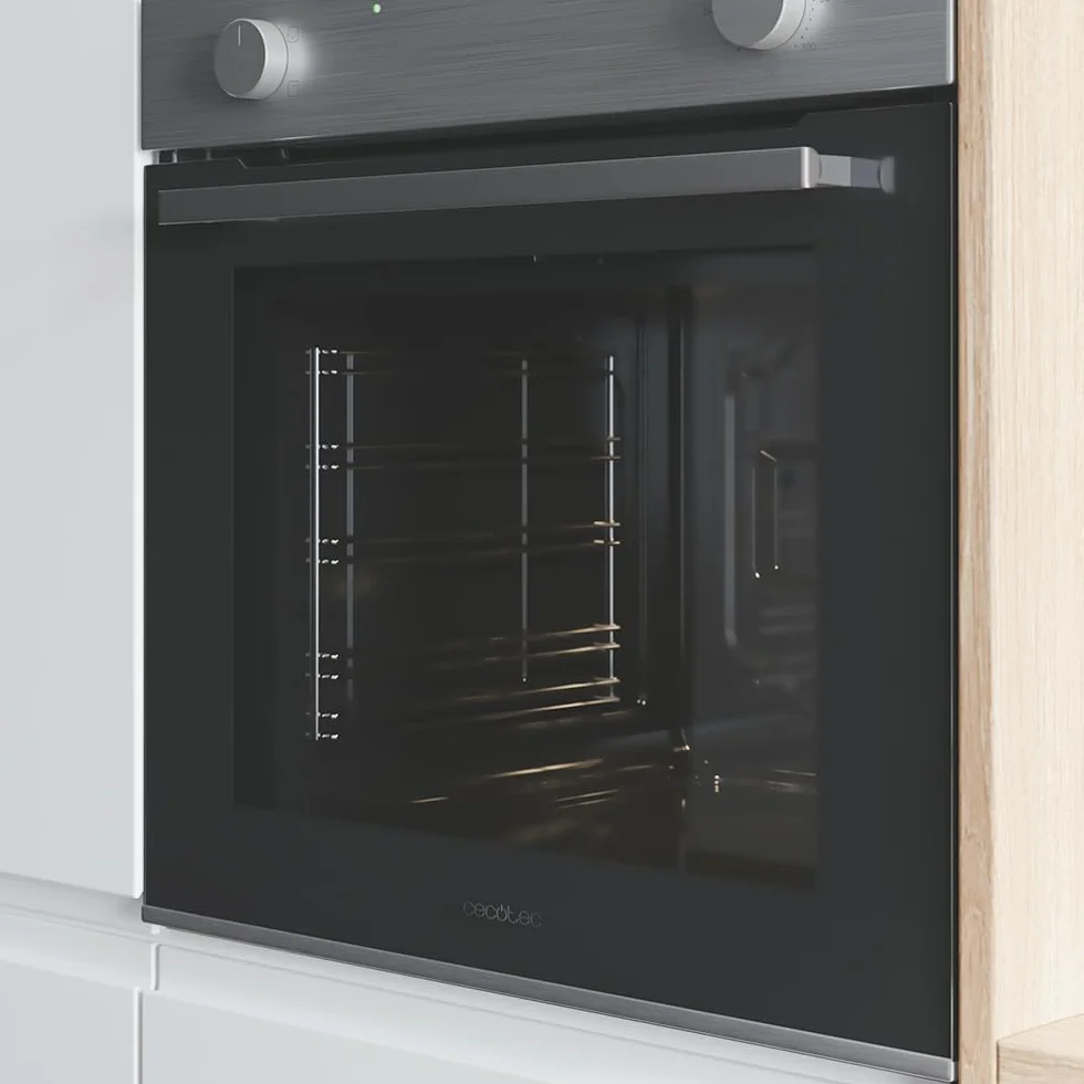 Cecotec Horno Integrable Convencional 80L Bolero Hexa C126400 2800W 5 Funciones Steam EasyClean Puerta Fría