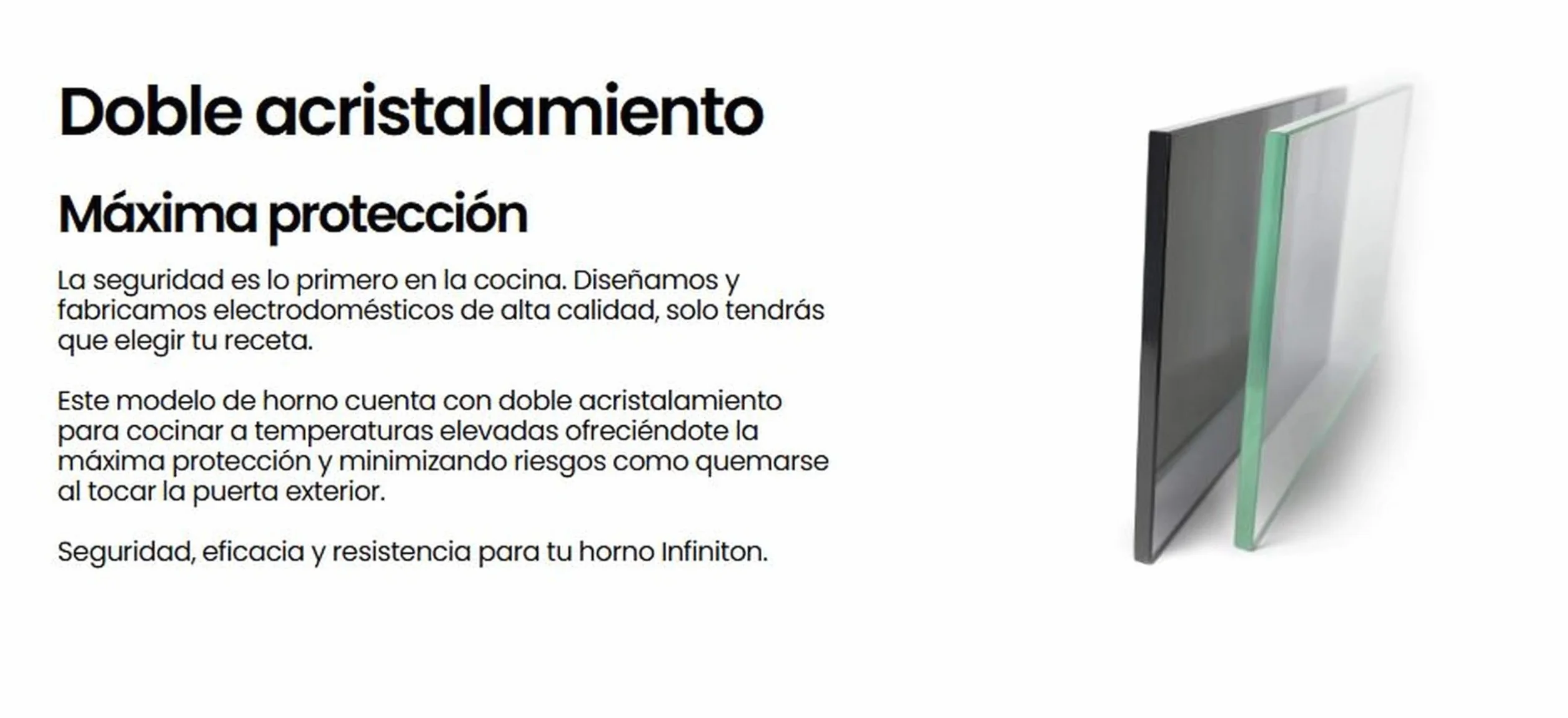 COCINA ELECTRICA CON HORNO CC-V350G INFINITON (Vitroceramica 3 Zonas + Horno Electrico, Ancho 50CM)