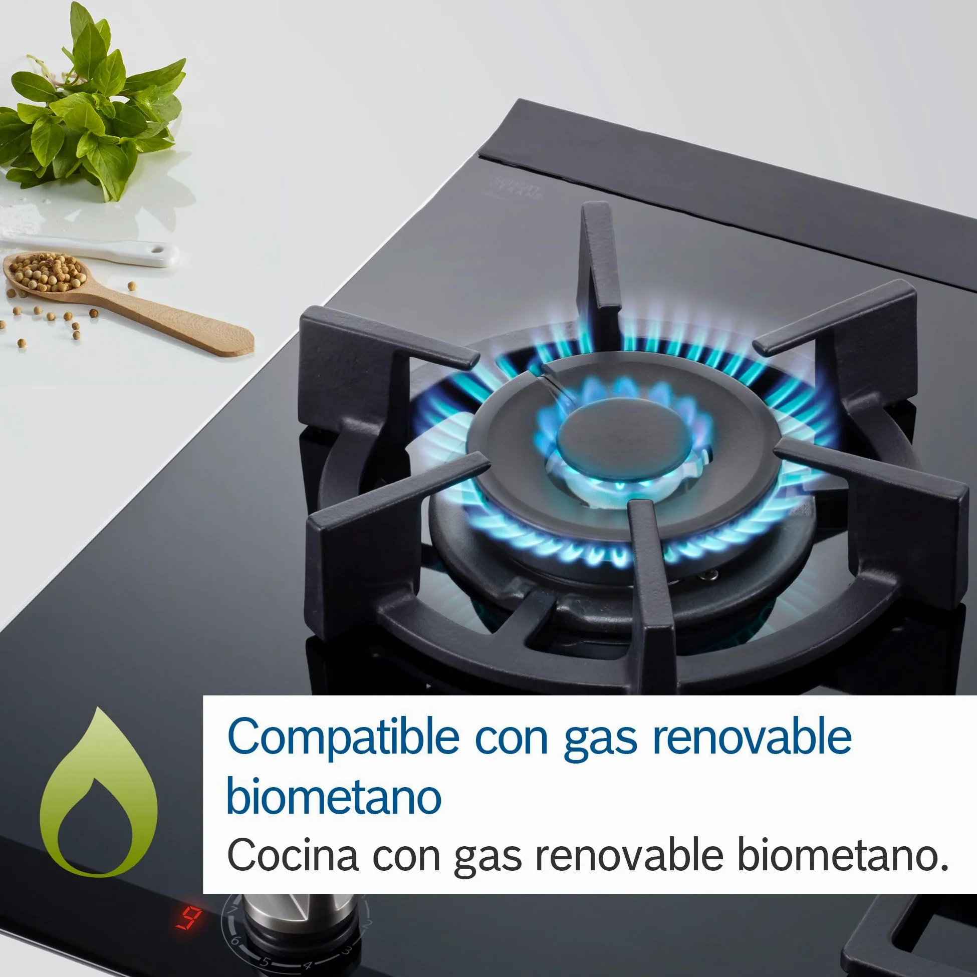 Bosch, Placa de Gas, Serie 4, 4 Zonas, Seguridad GasStop, blanco, PGH6B5K90 | Cocina tradicional con la tranquilidad del sistema GasStop que corta el gas si no hay llama.