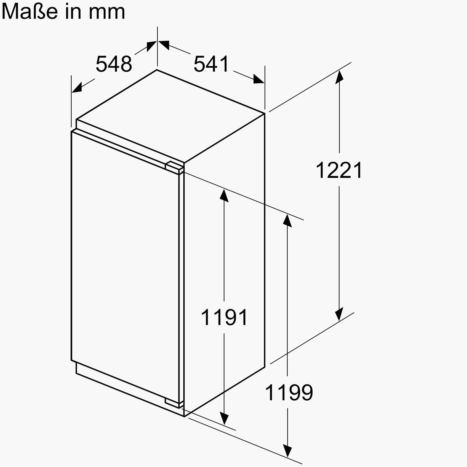 refrigerador de 1 puerta con pantógrafo integrado de 187 l KIL42VFE0