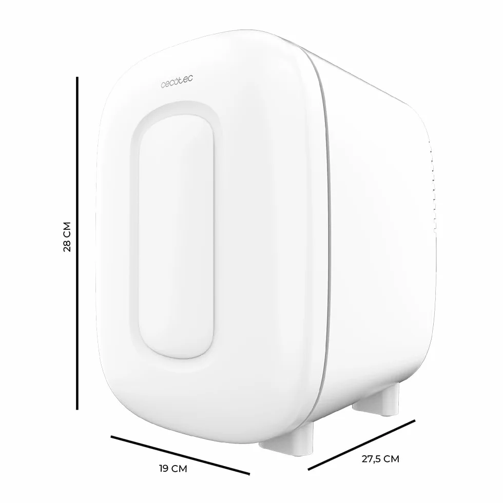 Cecotec Mini Nevera Bolero MiniCooling 4L Bora White, Funcionamiento 12V-220V, Compatible coche y caravanas, Función enfriamiento y calentamiento, Rango temperatura 5-65º, Transporte fácil