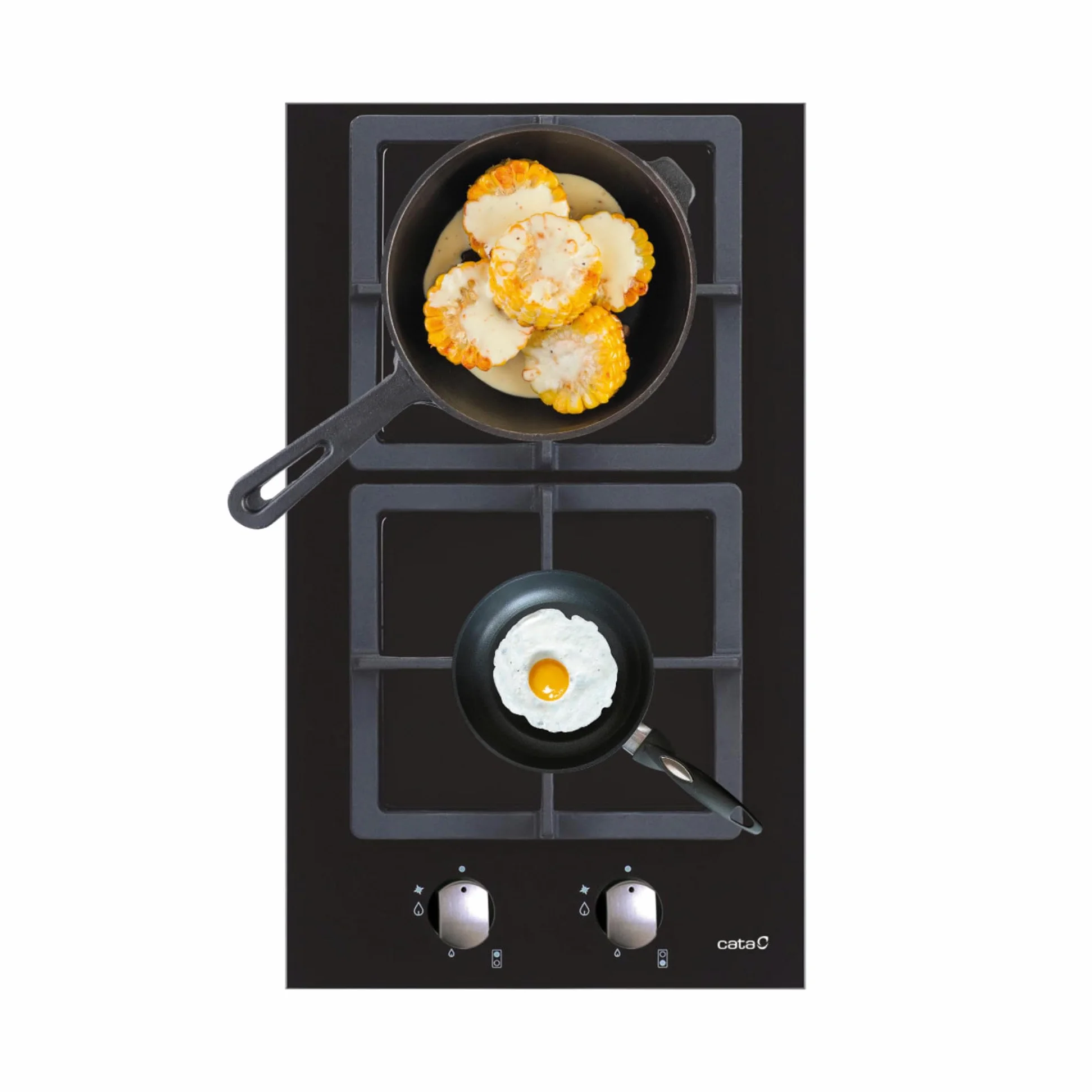 CATA SCI 3002 BK Negro Integrado 30 cm Encimera de gas 2 zona(s)