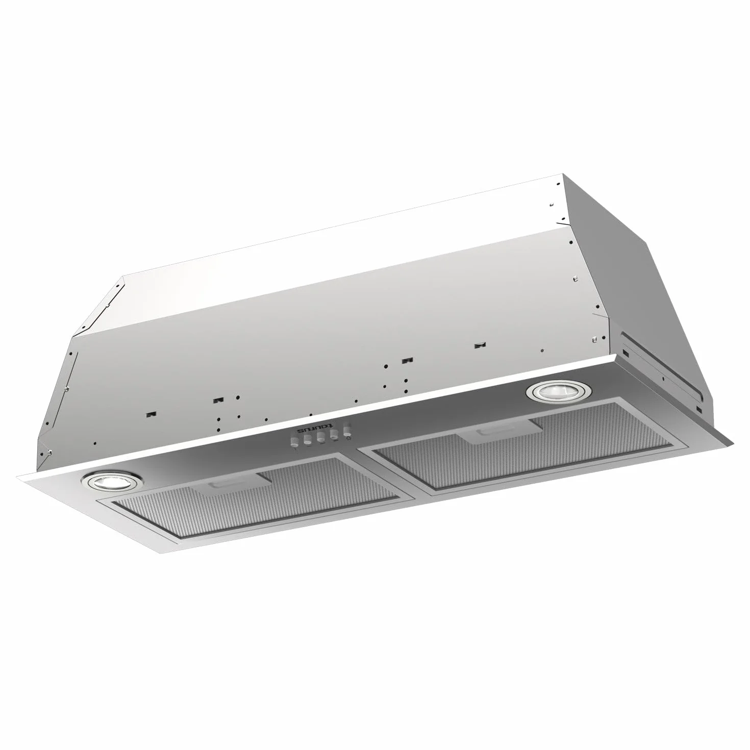 Taurus GF72IXAL - Campana extractora fija, inox, compacta de 72 cm de ancho, 650m3/h de extracción, 3 velocidades, mandos mecánicos, eficiencia A, 200W, filtros aluminio lavables multicapa, LED