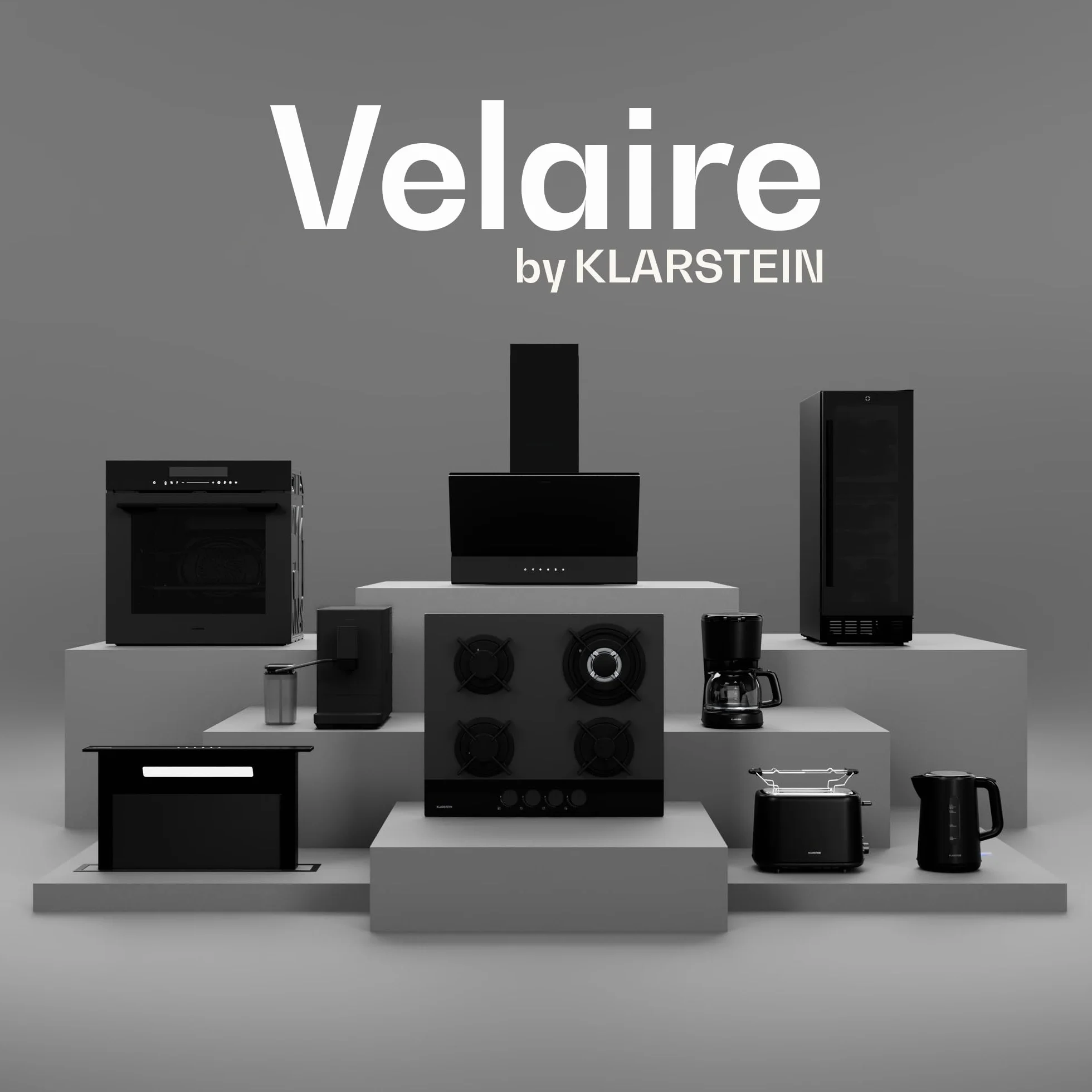 Klarstein Velaire Placa Inducción 80cm - 3 Zonas, 5500W Boost, Control Táctil Deslizante, Temporizador, Bloqueo Infantil, Indicador Calor Residual, Cocina Inducción