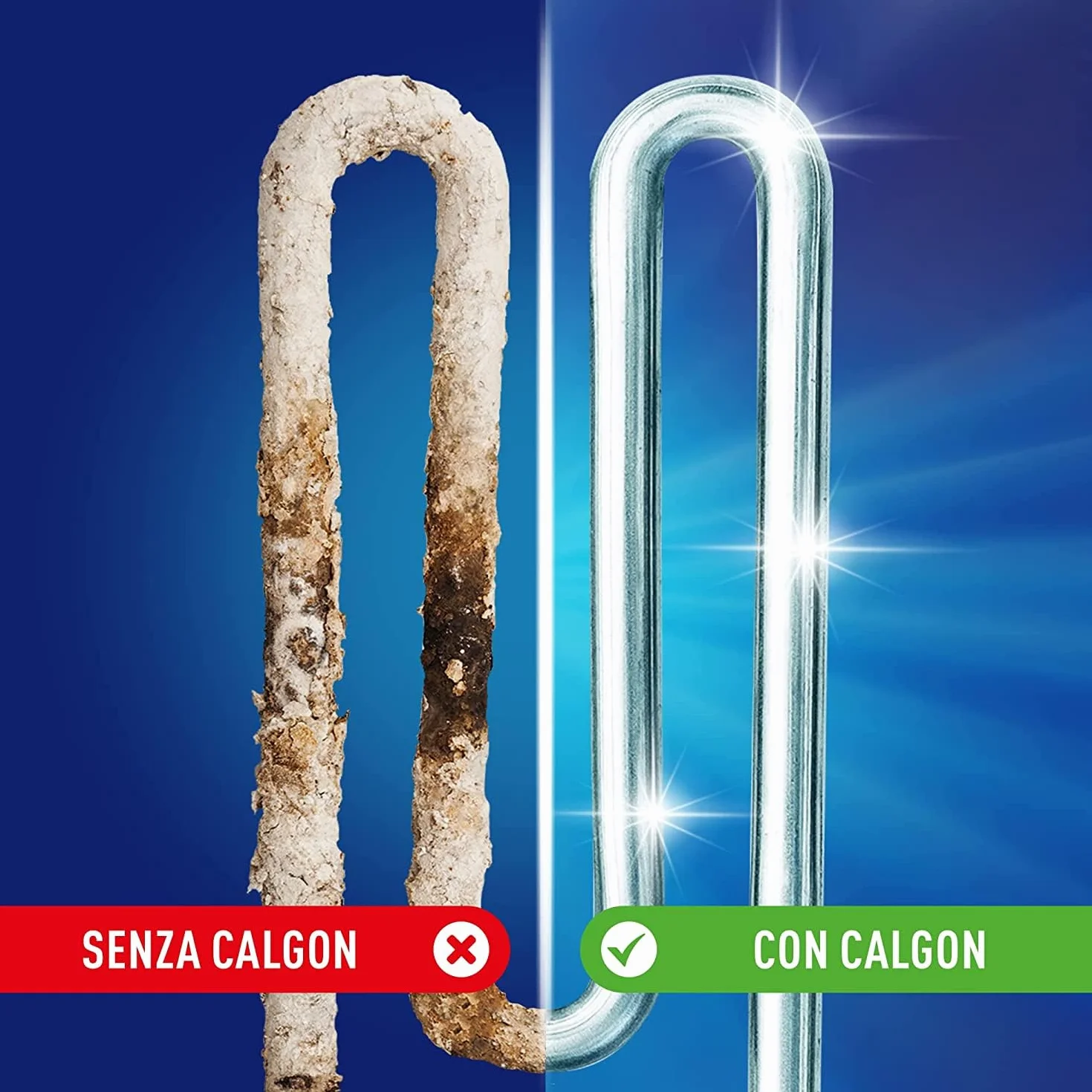 Calgon Power Gel 4 en 1, 8 paquetes de 750 ml de antical para lavadoras, aditivo para protección contra la cal, la corrosión, la suciedad y los malos olores. Total de 6 litros