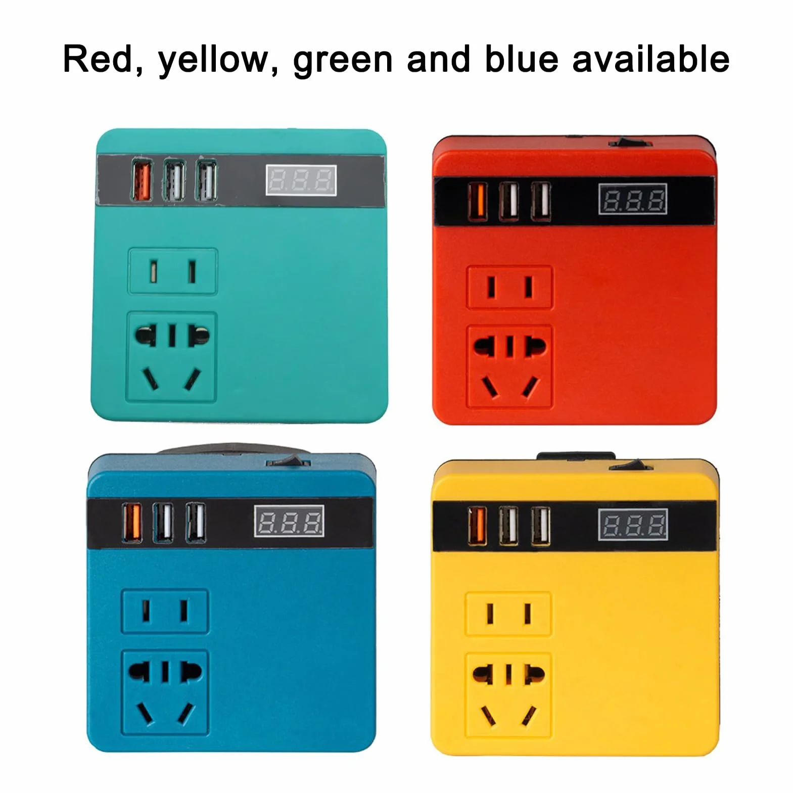Irfora Inversor de batería de litio de 120 W, herramientas de litio multifunción, inversor de batería, inversor de 21 V a 220 VAC, inversor inteligente bimotor con múltiples