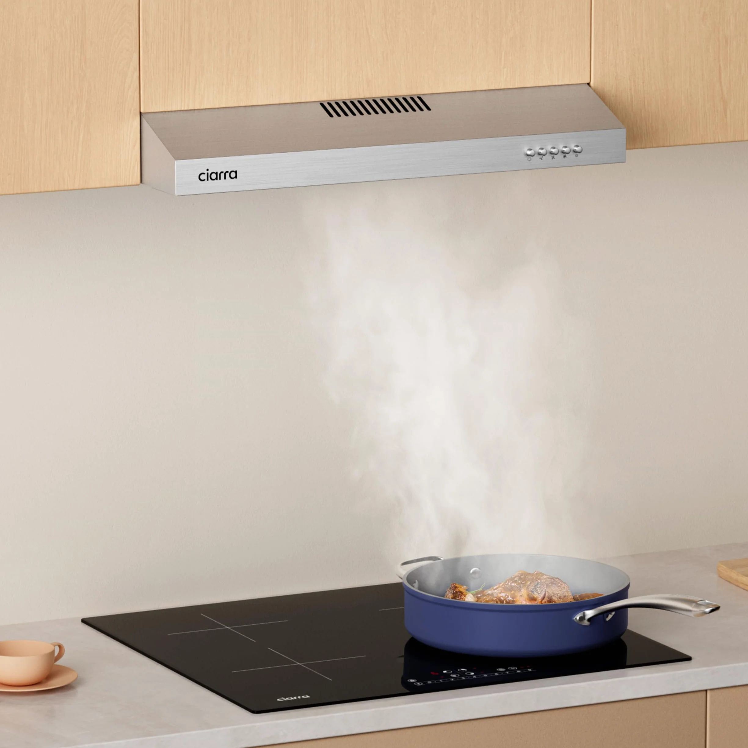 CIARRA CBCS6903D Campana Extractora 60 cm Clase A+ Acero Inoxidable