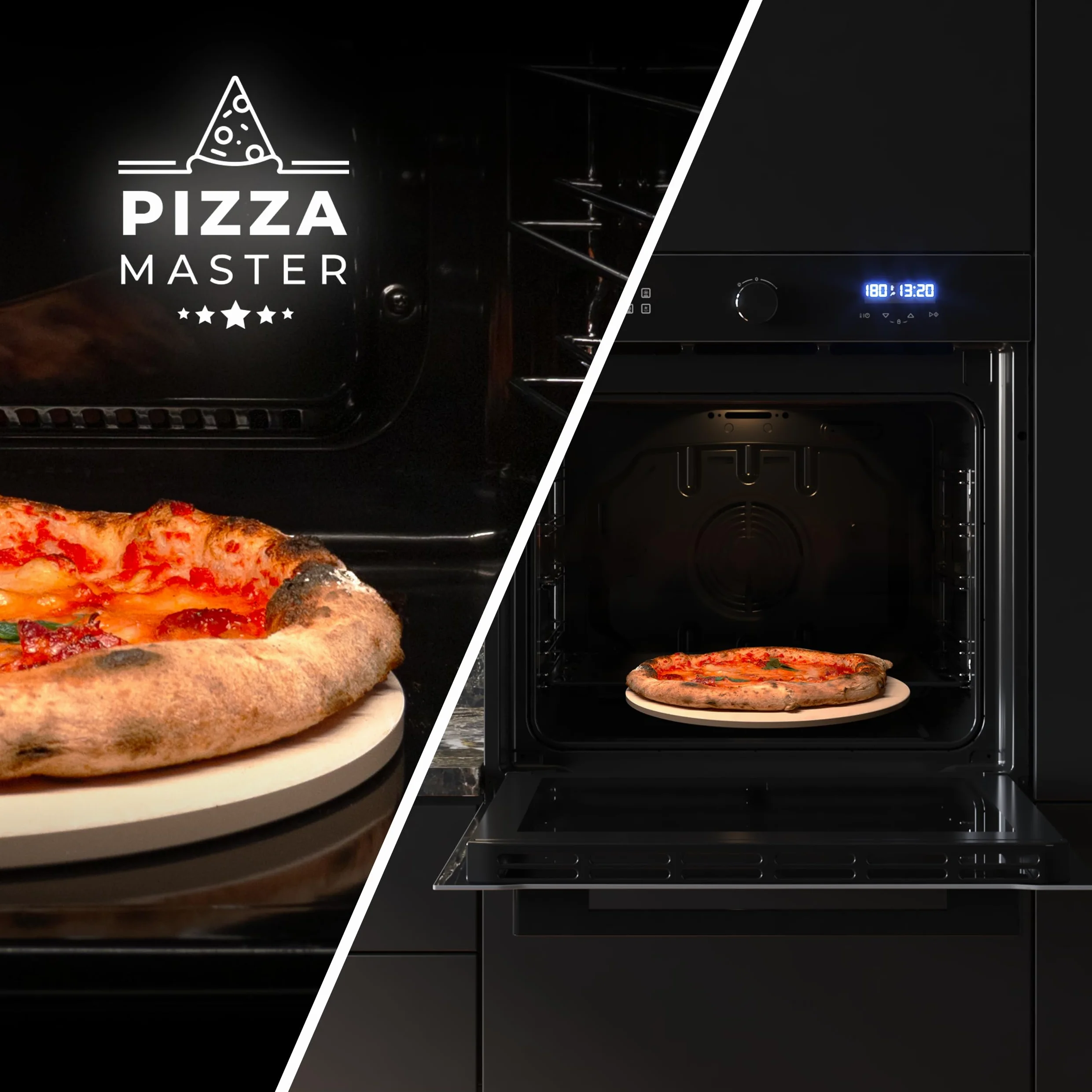 Cecotec Horno Integrable Multifunción 60cm Bolero Hexa AF316000 Glass Black A 3400W, 81L Capacidad, 11 Funciones con Airfryer Master, Pizza Master, Steam Asisst, Steam EasyClean, 3D Cooking, Defrost