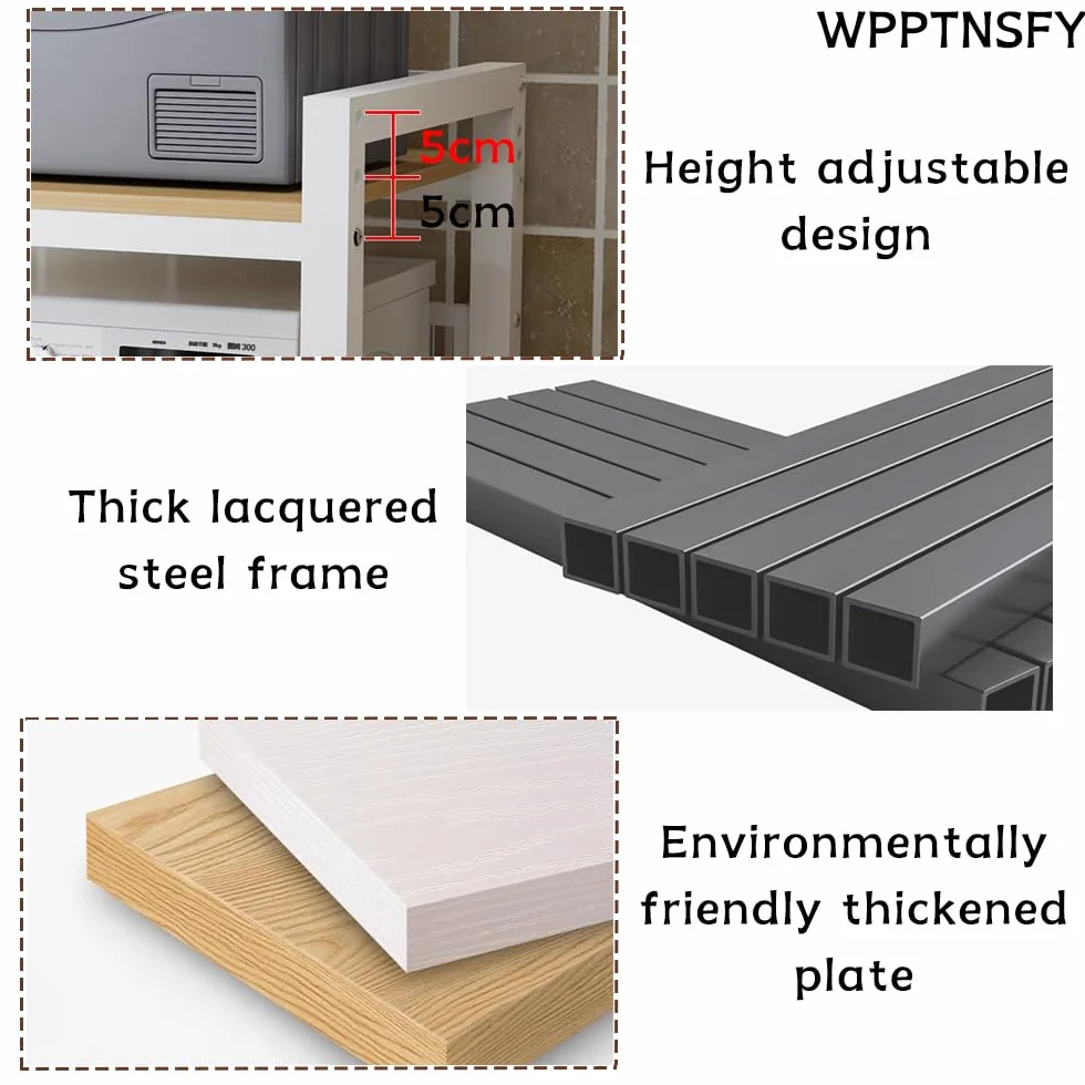 Soporte Apilable para Lavadora y Secadora, Altura Ajustable, Estantería de Acero Reforzado Carga 300kg, Ahorro de Espacio Universal para Baño y Lavandería, 73x63x105cm
