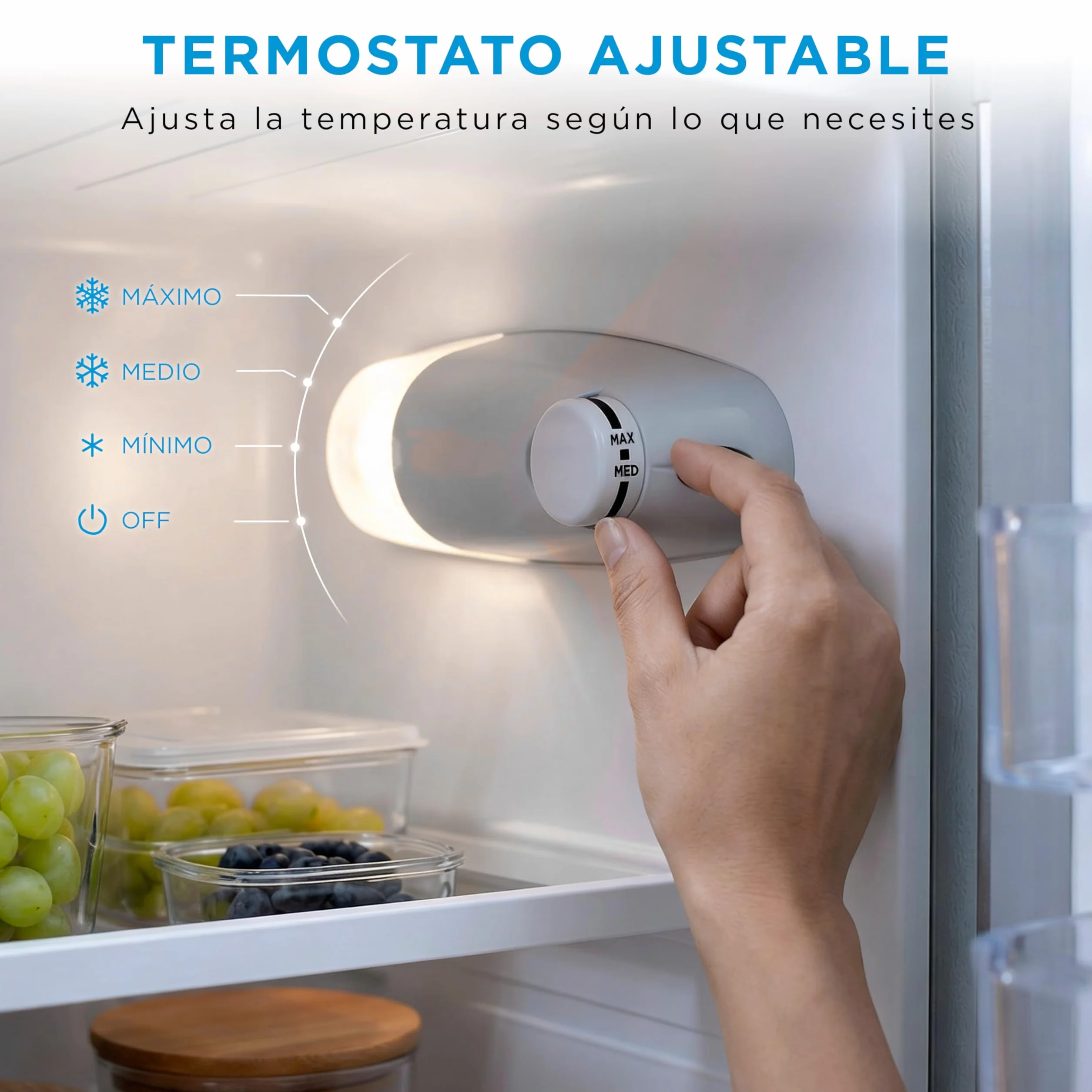 Midea Frigorífico 2 puertas 140 cm alto x 55 cm ancho, Inox, Capacidad 204 L, Nevera Pequeña con Congelador Low Frost de Bajo Consumo, Puerta Reversible, Luz LED, Silencioso 40dB, Cajón de Frutas