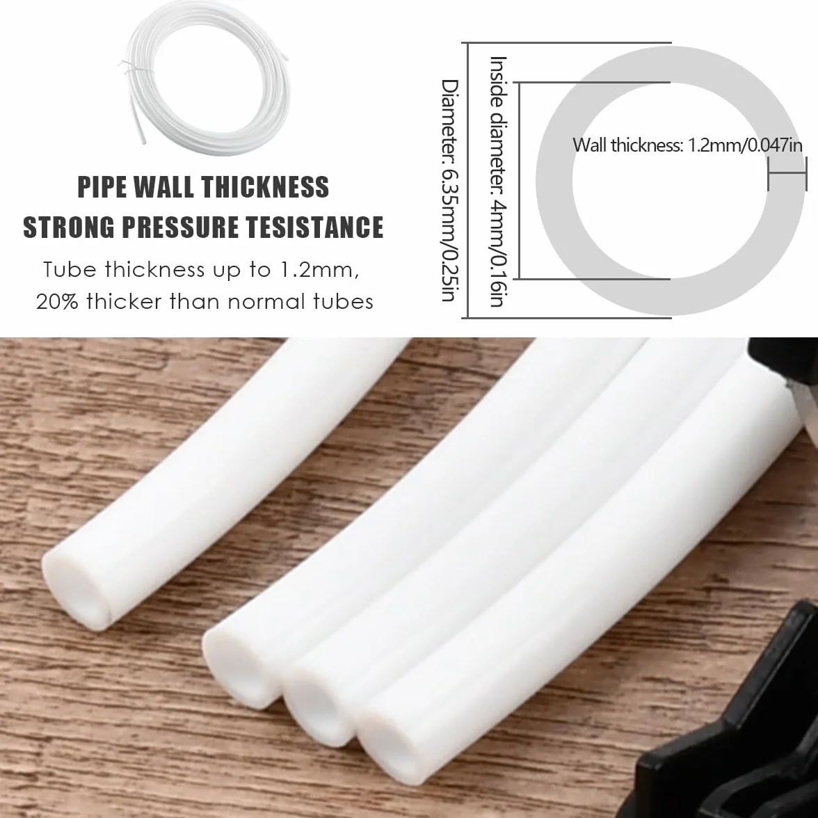 15m Manguera de Suministro de Agua Tubo y Kit de Conectores de Refrigerador para Refrigerador de Estilo Europeo Doble Refrigerador (1/4"Pipe)