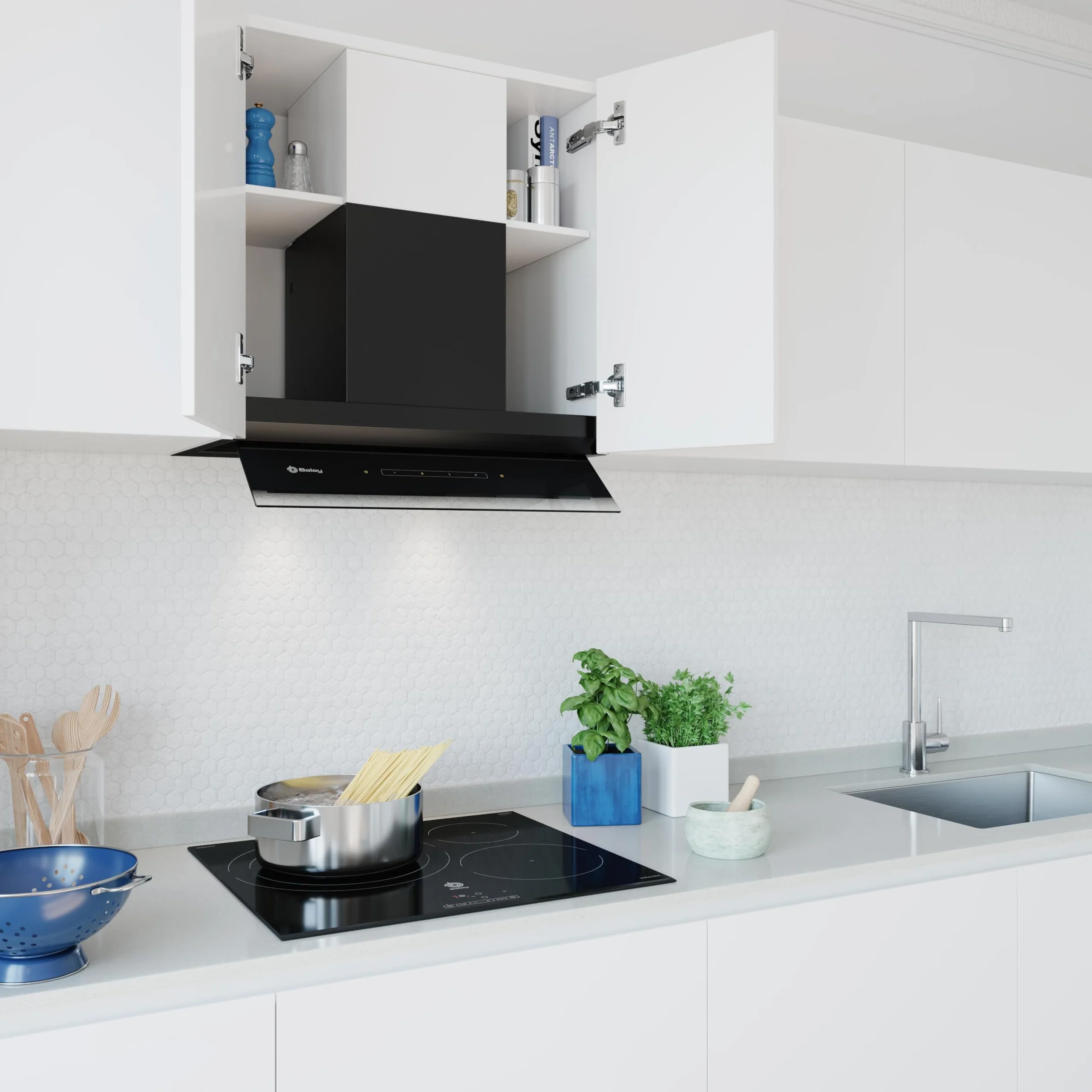 Balay Campana Extractora Decorativa Integrable 60 cm 4 Potencias Negro 3BD967GN