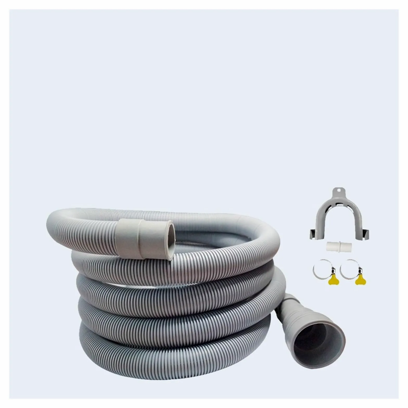 Manguera de drenaje de lavadora, Kit de tubo drenaje con adaptador extensión manguera y abrazaderas for lavadora lavavajillas(Outlet Hose-5m)