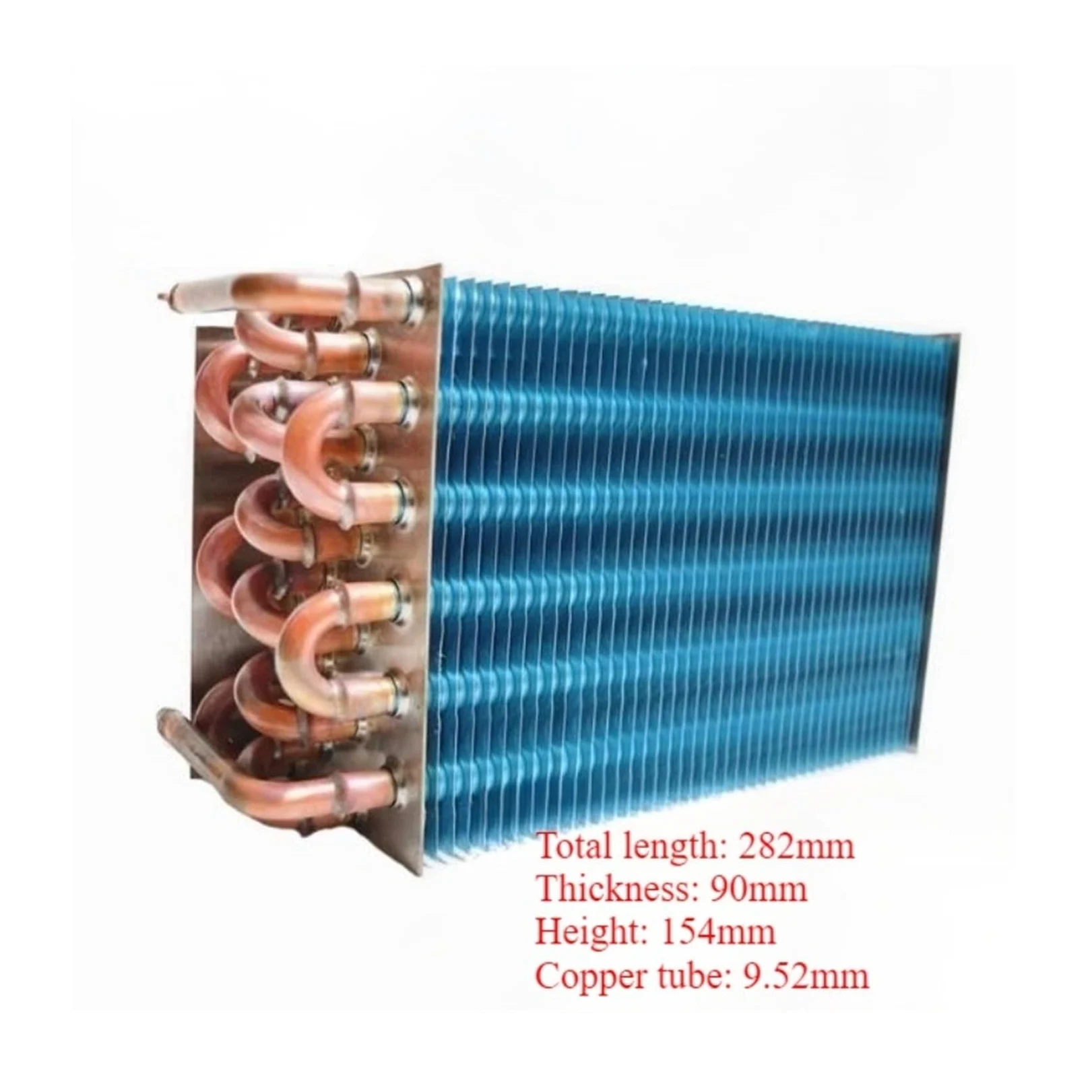 Refrigerador Condensador Pequeño Condensador Cero | Tubo De Cobre Refrigerador 282x90x154mm