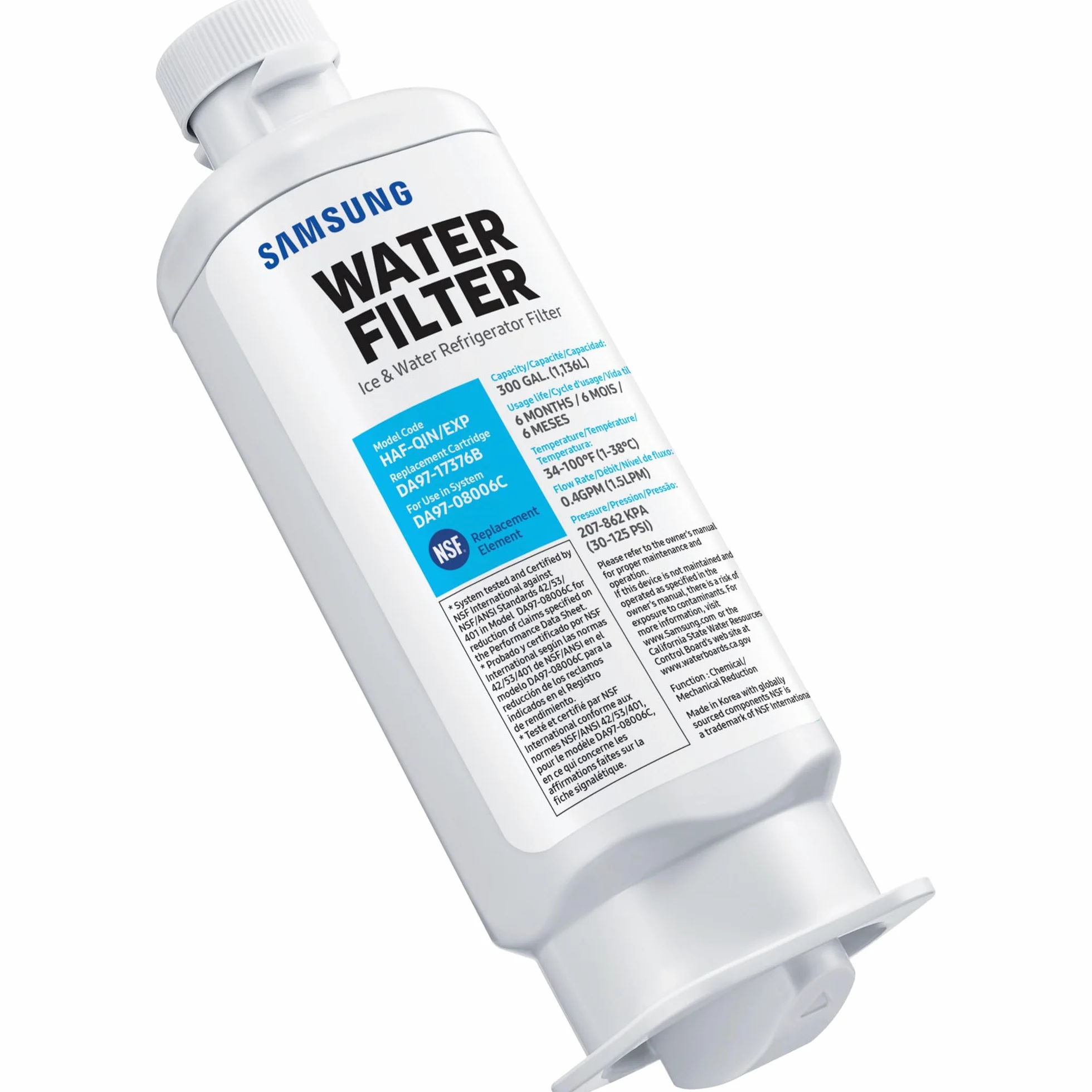 Samsung Filtro de Agua, Blanco, Talla única