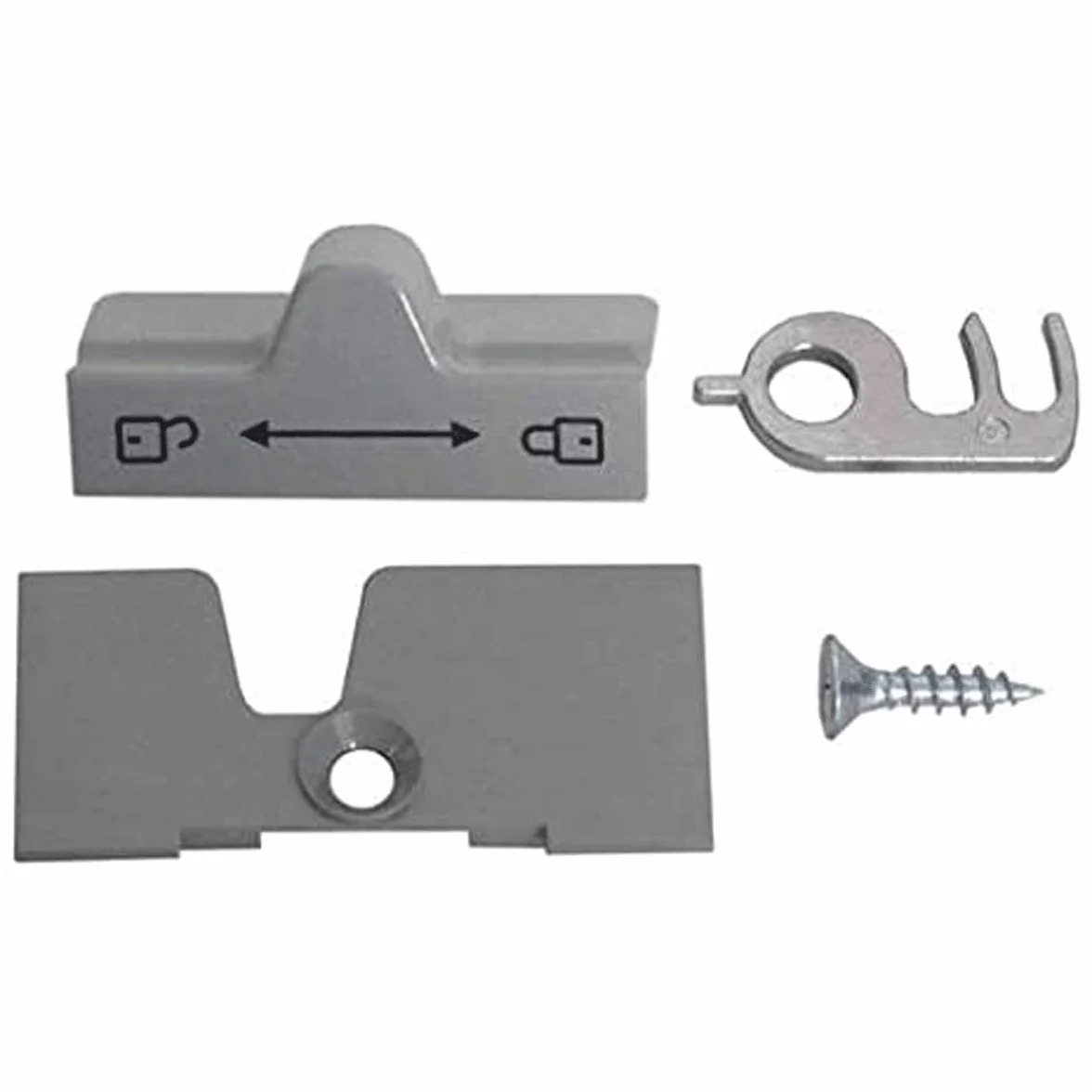 Dometic – Conjunto de cierre de puerta de nevera completo, gris, 241275730