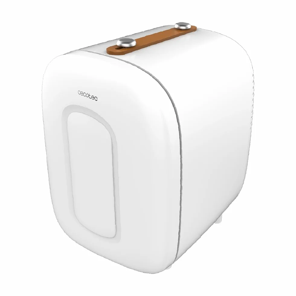 Cecotec Mini Nevera Bolero MiniCooling 4L Bora White, Funcionamiento 12V-220V, Compatible coche y caravanas, Función enfriamiento y calentamiento, Rango temperatura 5-65º, Transporte fácil