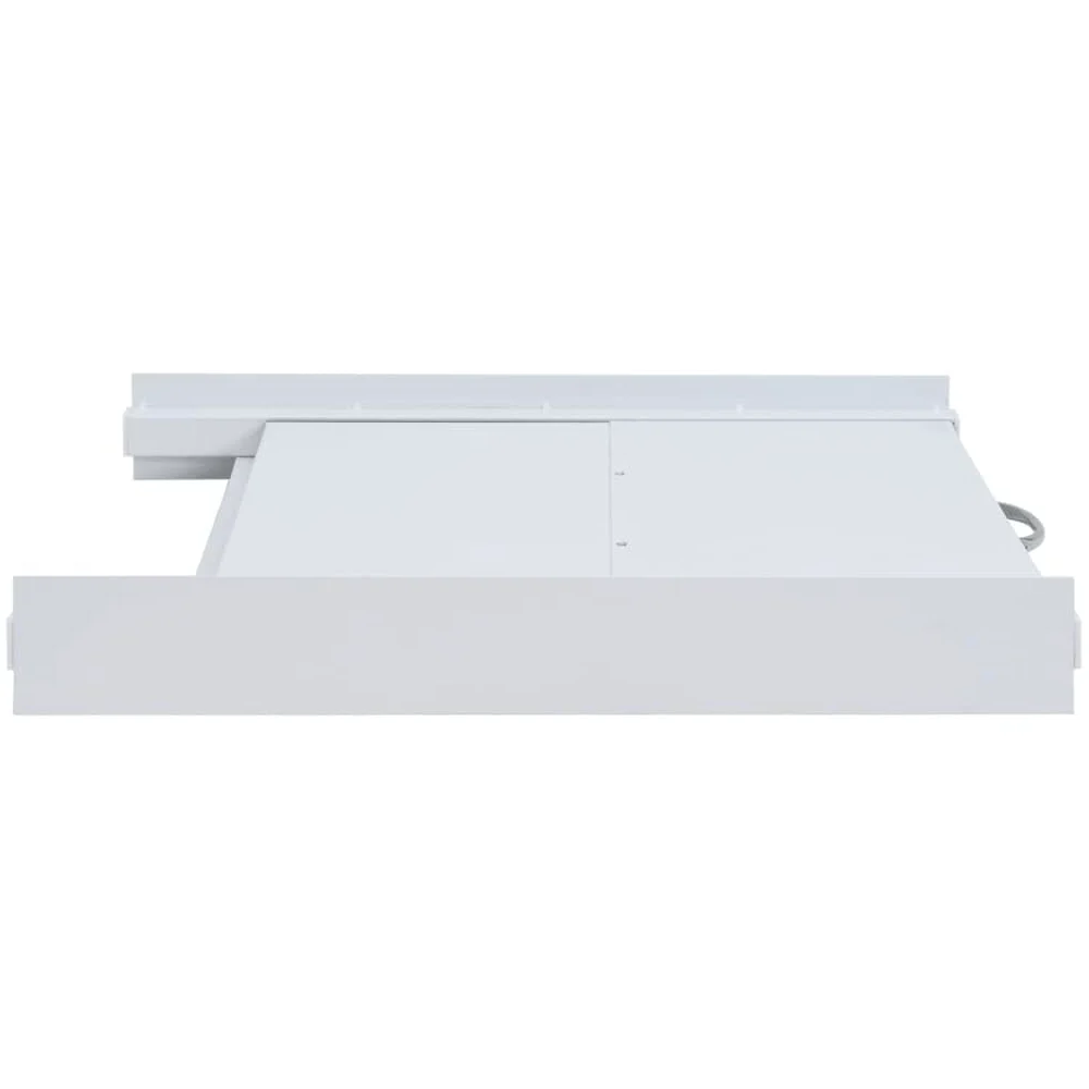 Mangloder - Marco intermedio para lavadoras y secadoras de acero con estante extensible, base universal para apilamiento, 60 x 60 x 8 cm, color blanco para lavandería y sótano