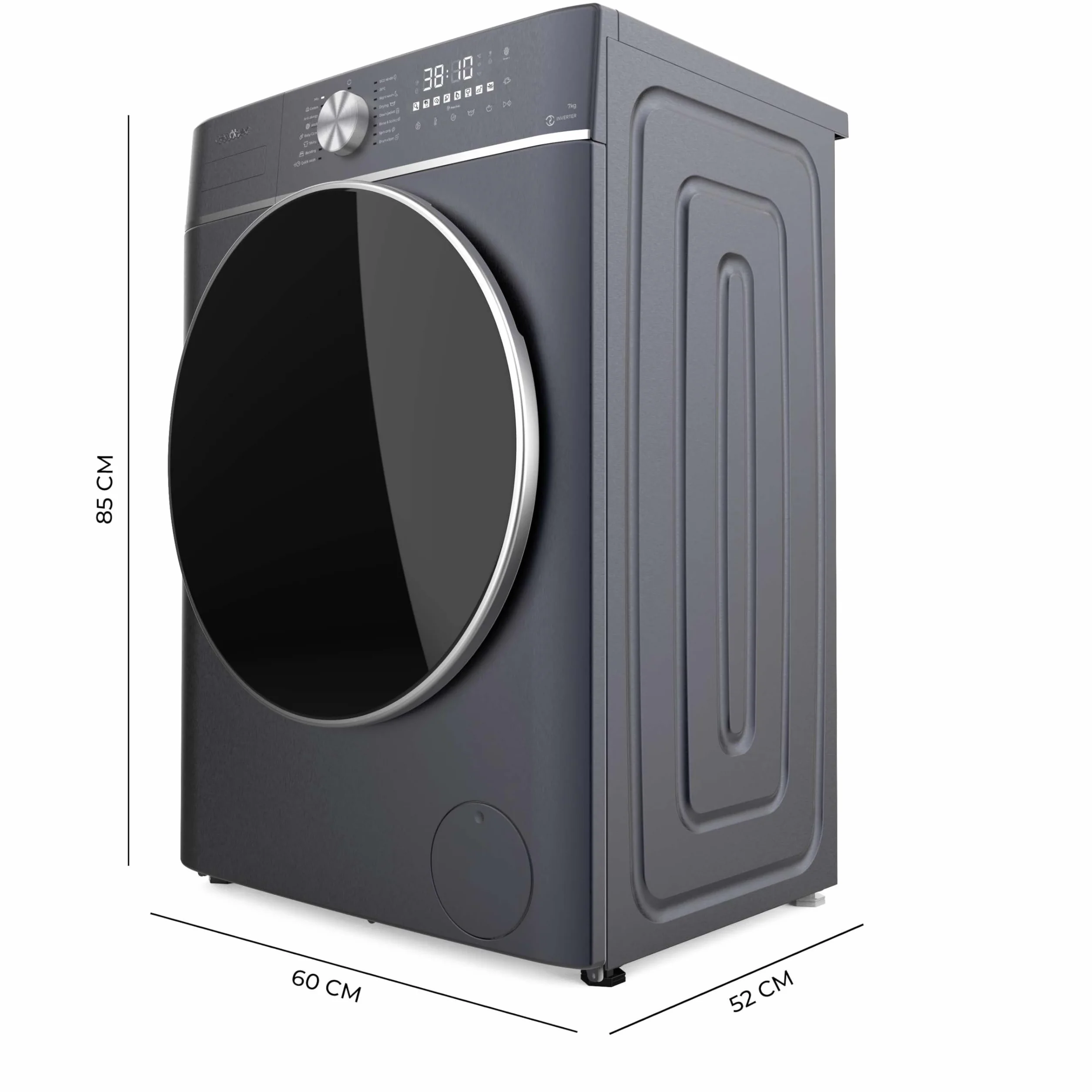 Cecotec Bolero Wash&Dry 8580 Lavadora Secadora 8.5kg Carga Frontal 1400RPM Inverter Ice Blue