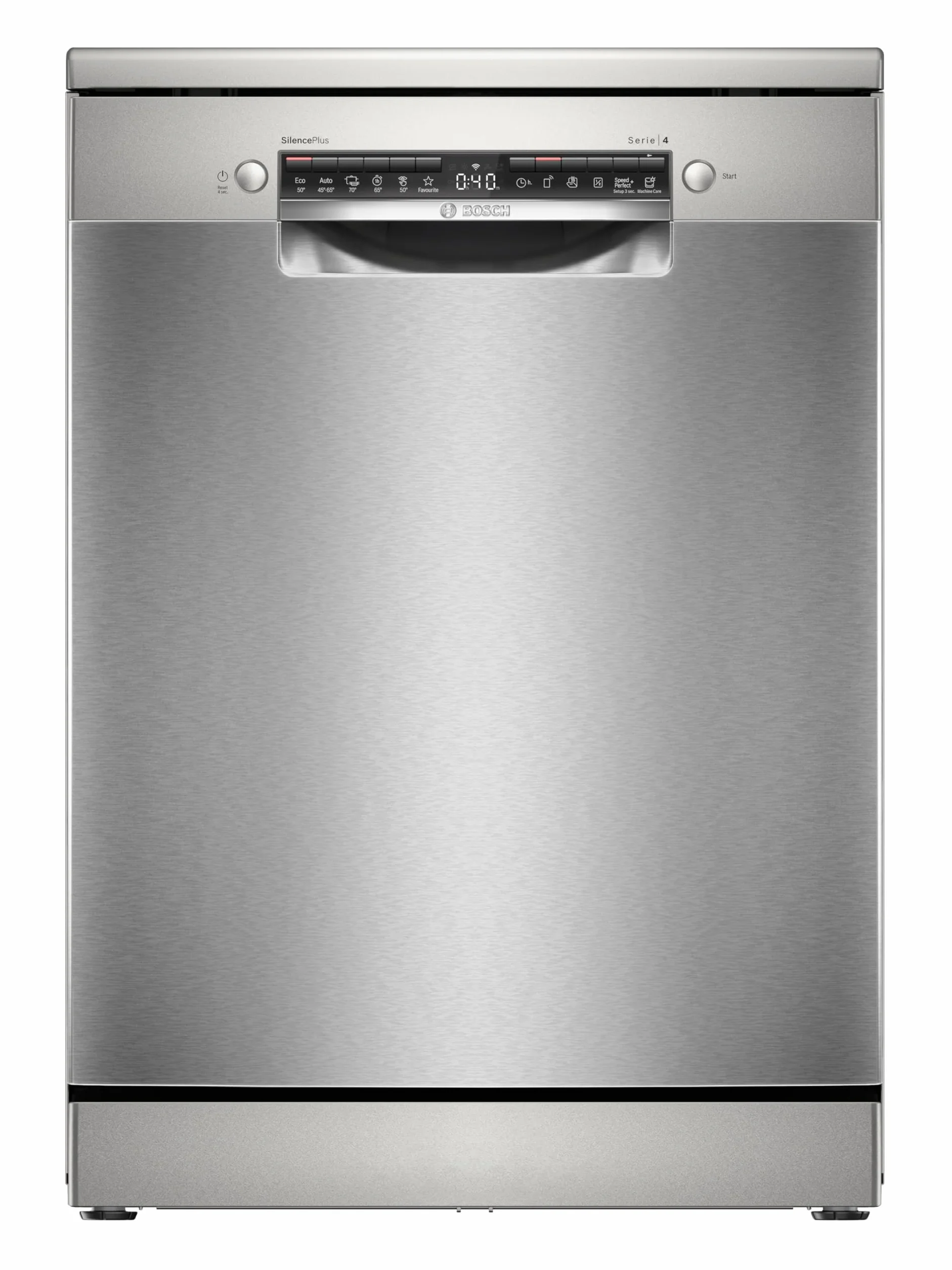 Bosch Lavavajillas Libre Instalación 60 cm Serie 4 Home Connect EcoSilence Acero SMS4EMI06E