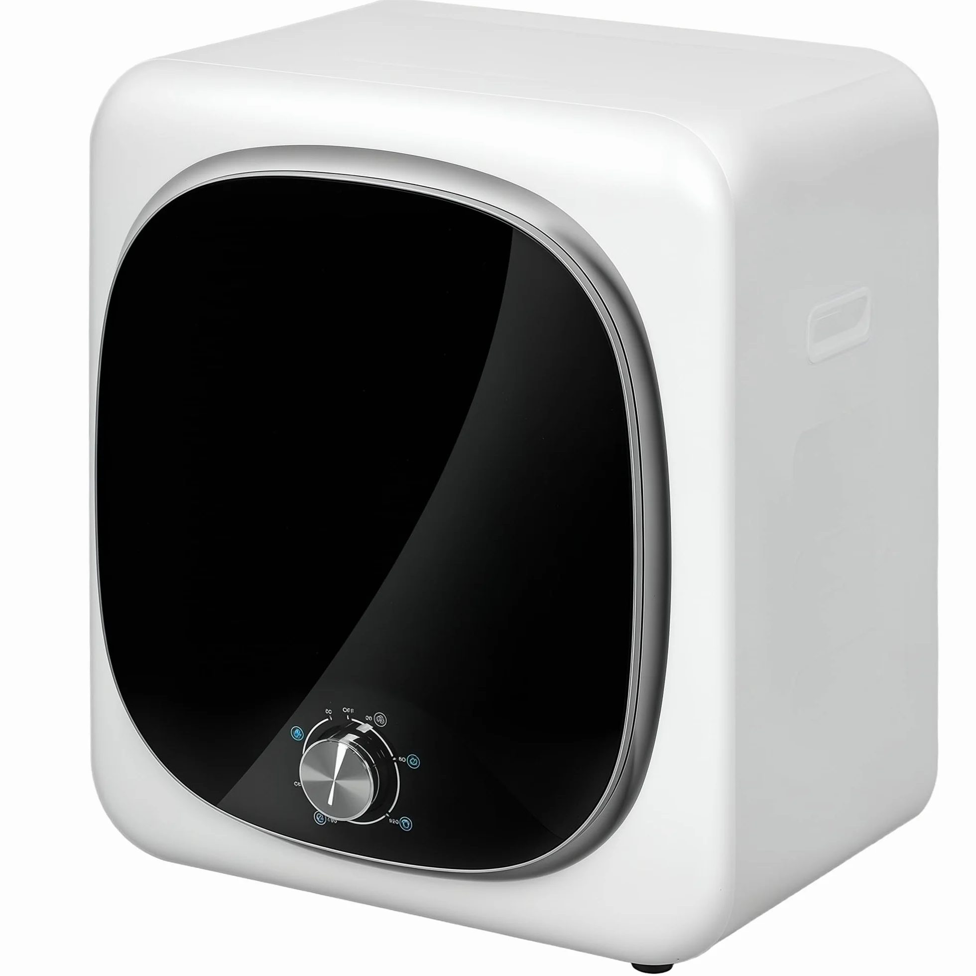 HOMCOM Secadora de Evacuación 4 KG 800W Carga Frontal Tambor Inoxidable Blanco