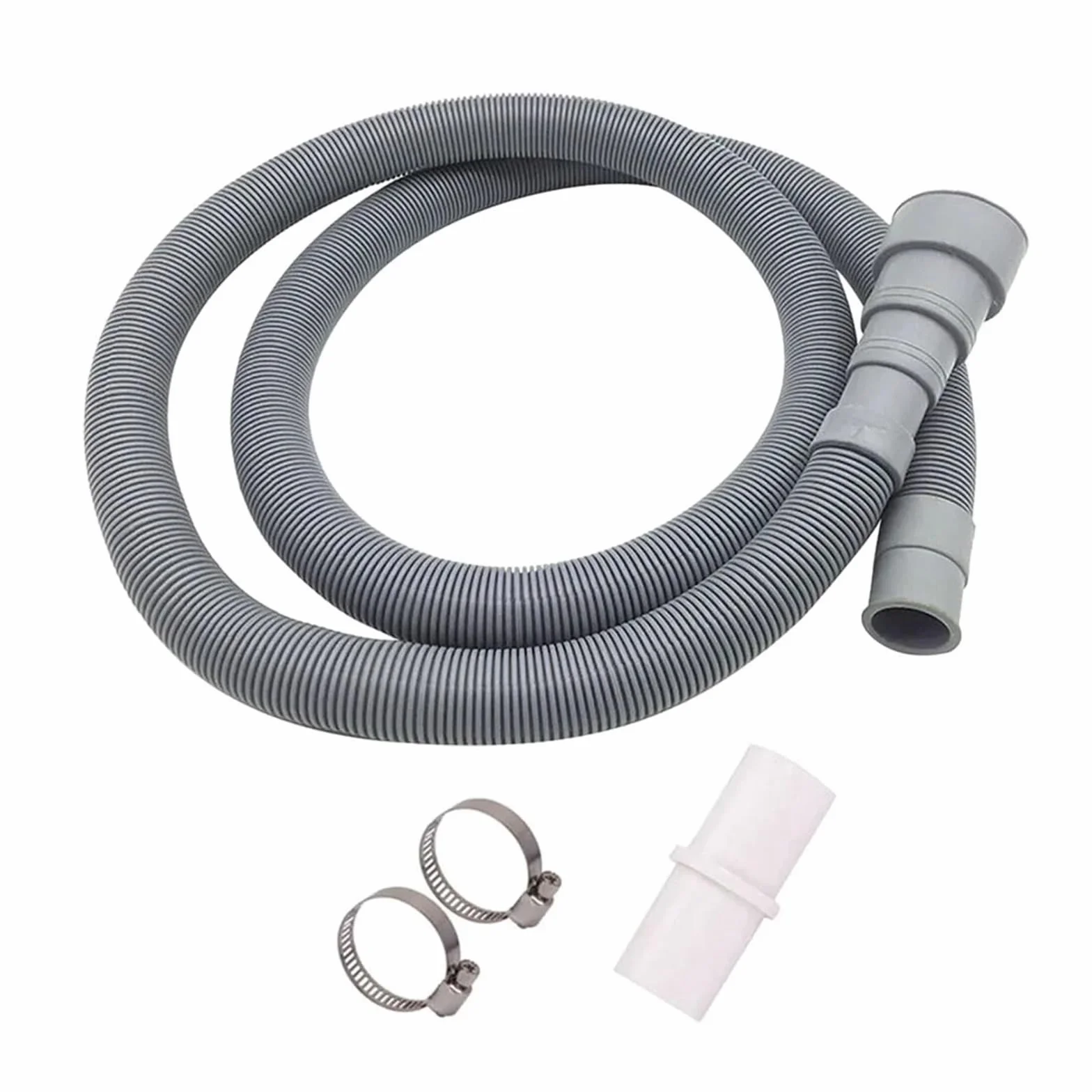 Manguera de drenaje para lavadora, tubo de extensión flexible para eliminación de residuos de lavavajillas y lavadora