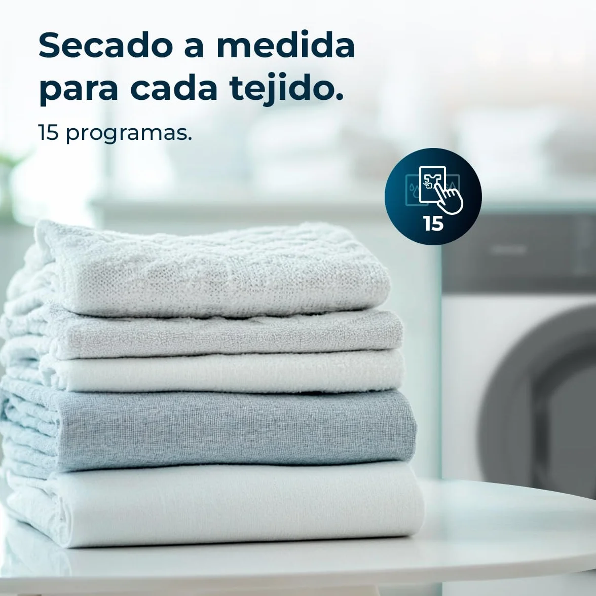 Cecotec Secadora 7 kg Bolero DressCode Dry 7200V C, Clase C, Sistema de Evacuación, 15 programas, Secado automático, Planchado fácil, Kid Lock, DelayStart, Giro Bidireccional, Función Silence