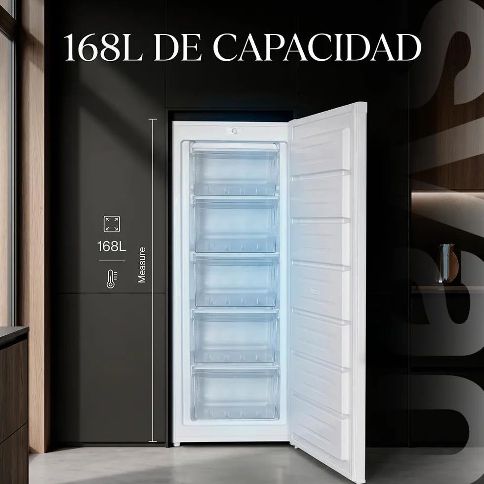 Svan Congelador Vertical Blanco 200L Dual Cooling 4 Estrellas OCV14355EW00