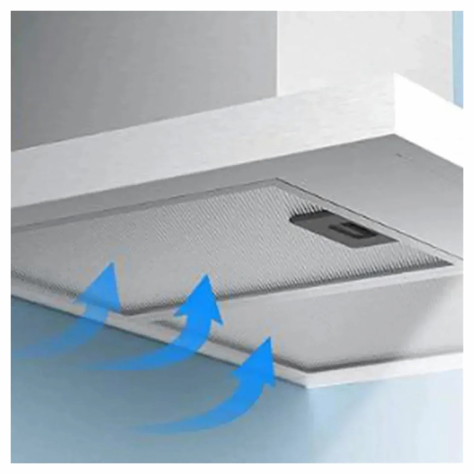 2PCS Filtro De Campana Extractora Malla Campanas Extractoras Filtros Ventilación Accesorios 5 Capas Filtración Grasa Aluminizada 318 X 258 9 Mm Pieza Del Ventilador Extractor